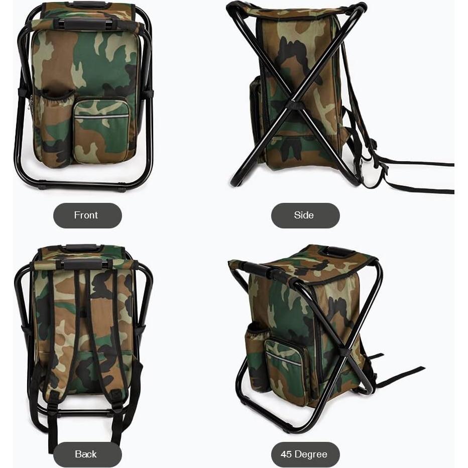 Taburete de Camping Plegable YESIACE Camuflaje 1.4kg