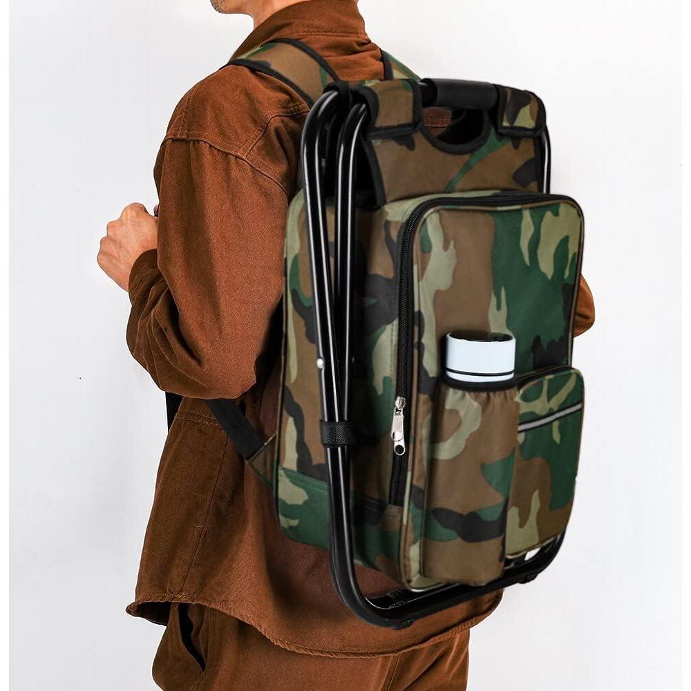 Taburete de Camping Plegable YESIACE Camuflaje 1.4kg