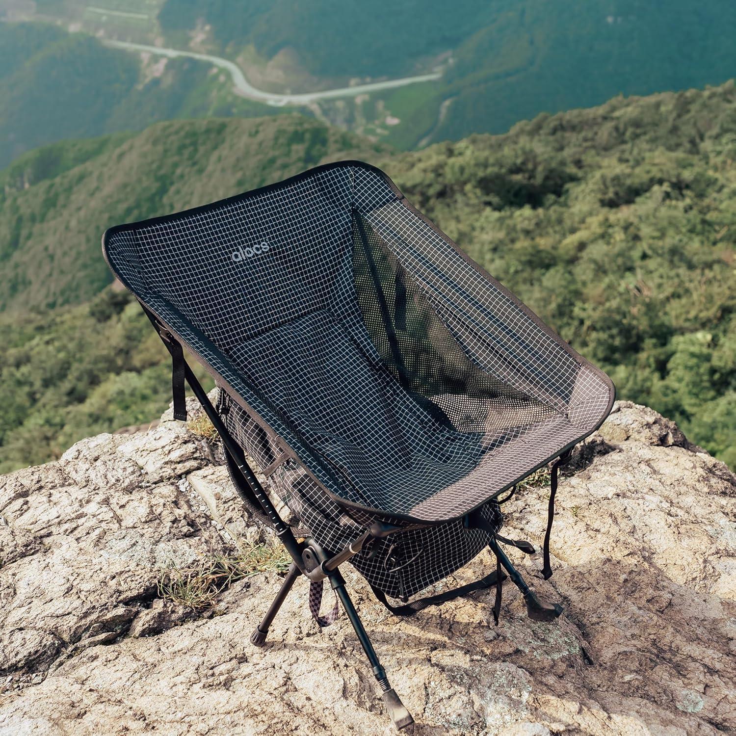 Silla de Camping Alocs 3-en-1 con Bastones de Trekking