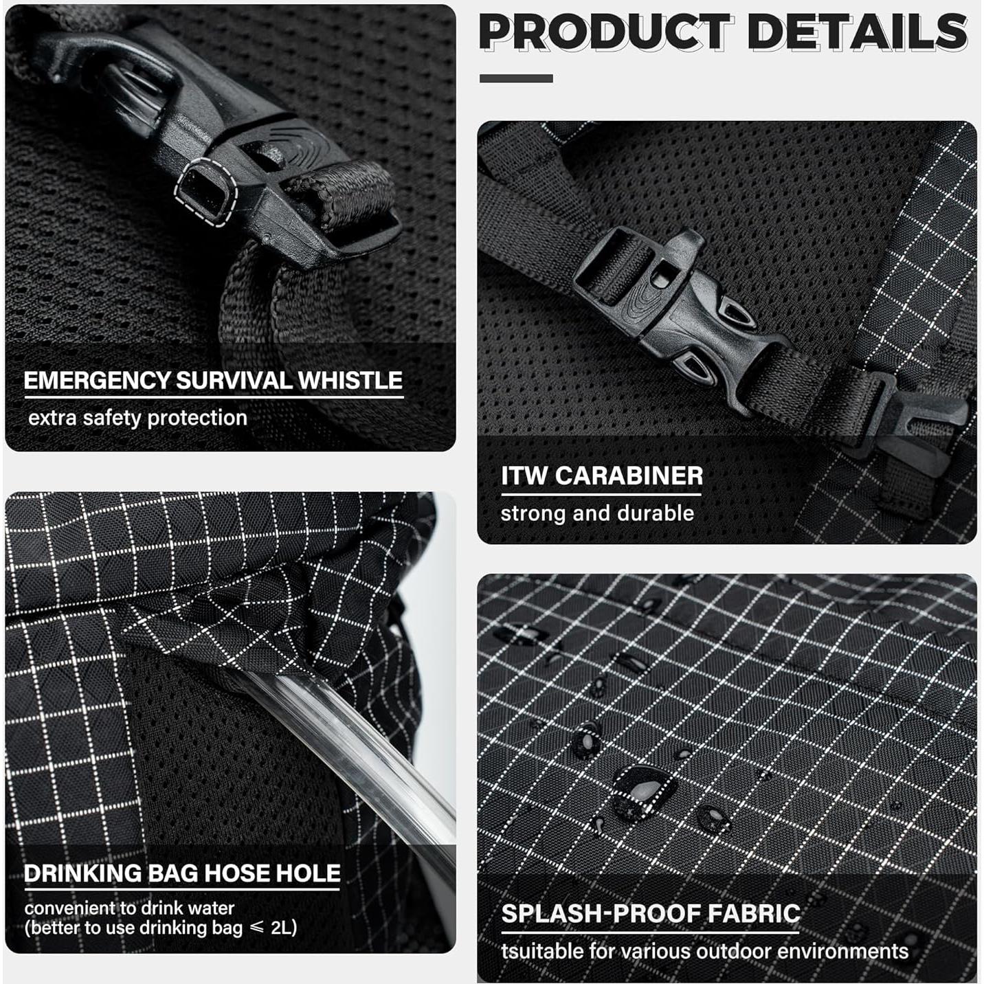 Silla de Camping Alocs 3-en-1 con Bastones de Trekking