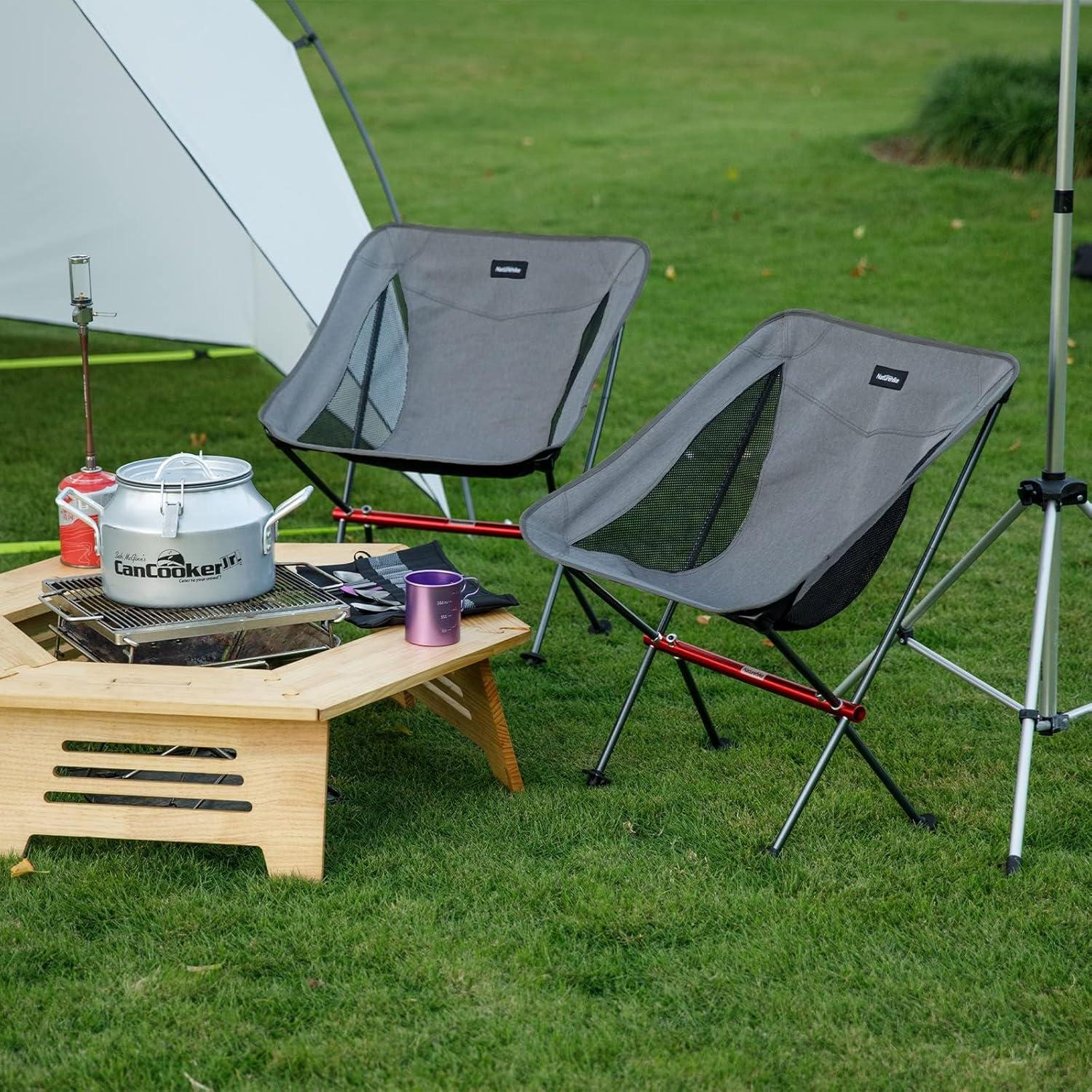 Silla de Camping Naturehike YL05 Ultraligera 150 kg Gris
