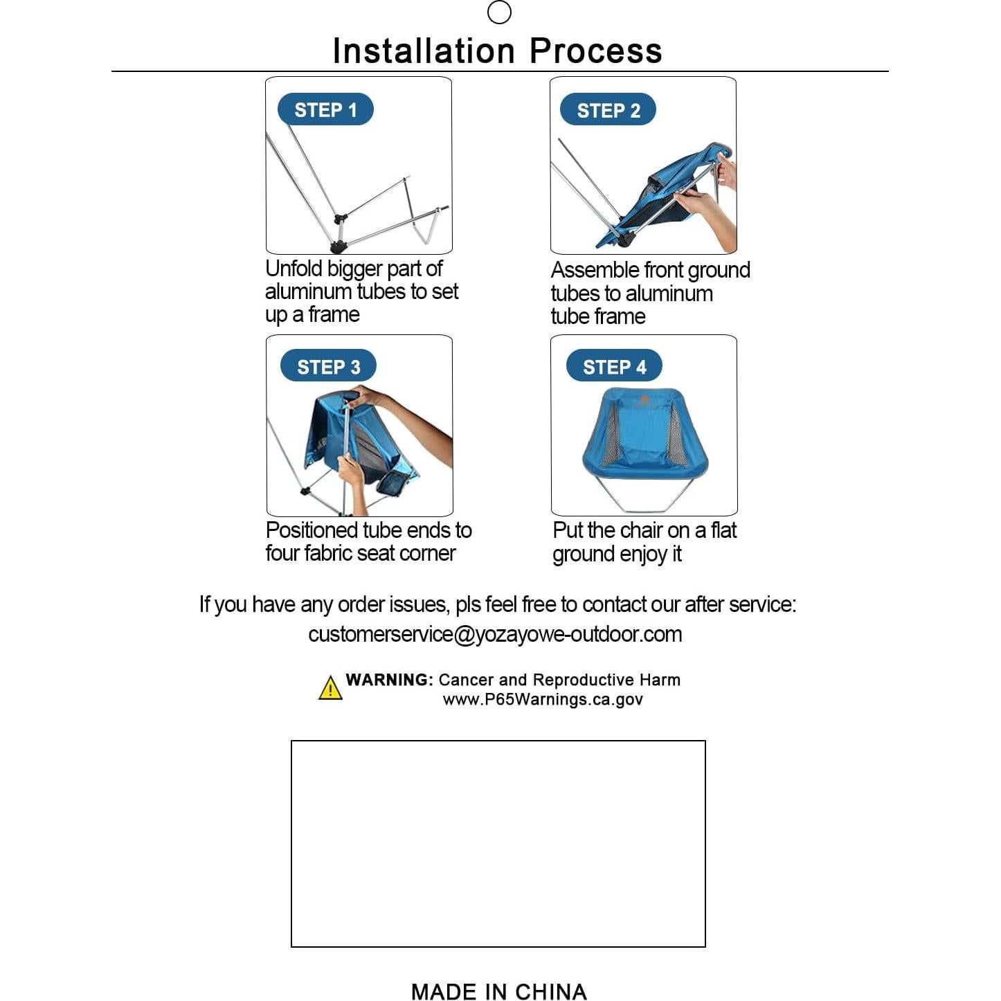Silla de Camping Plegable EASDRIL Ultraligera 790g Multicolor