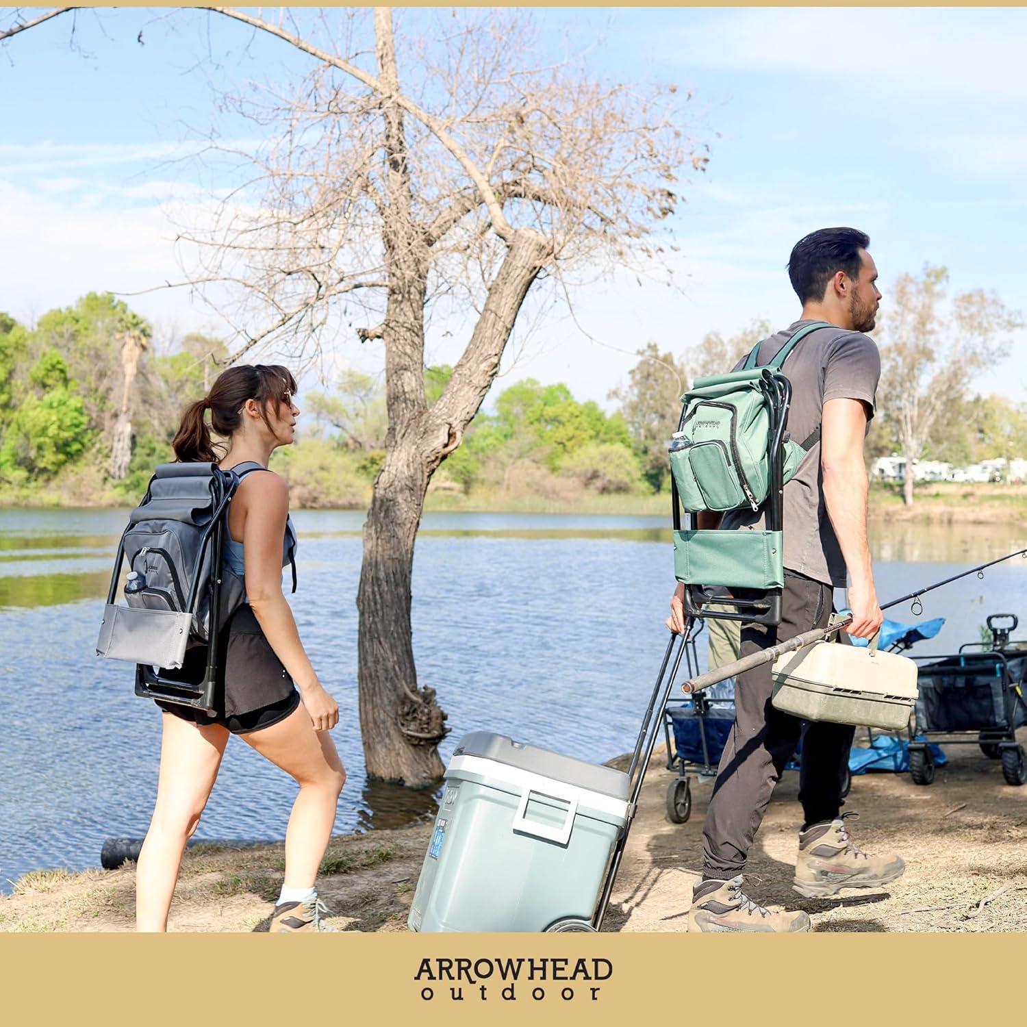 Silla de Campamento 3 en 1 Arrowhead Outdoor Azul Océano