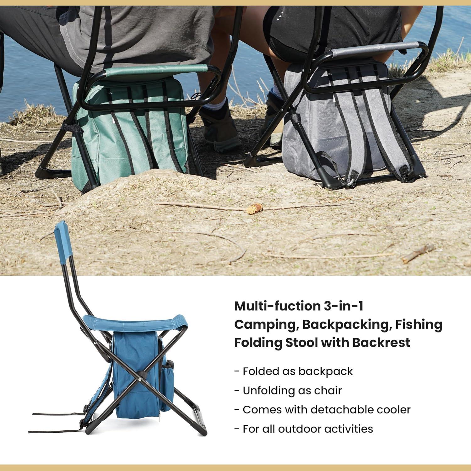 Silla de Campamento 3 en 1 Arrowhead Outdoor Azul Océano