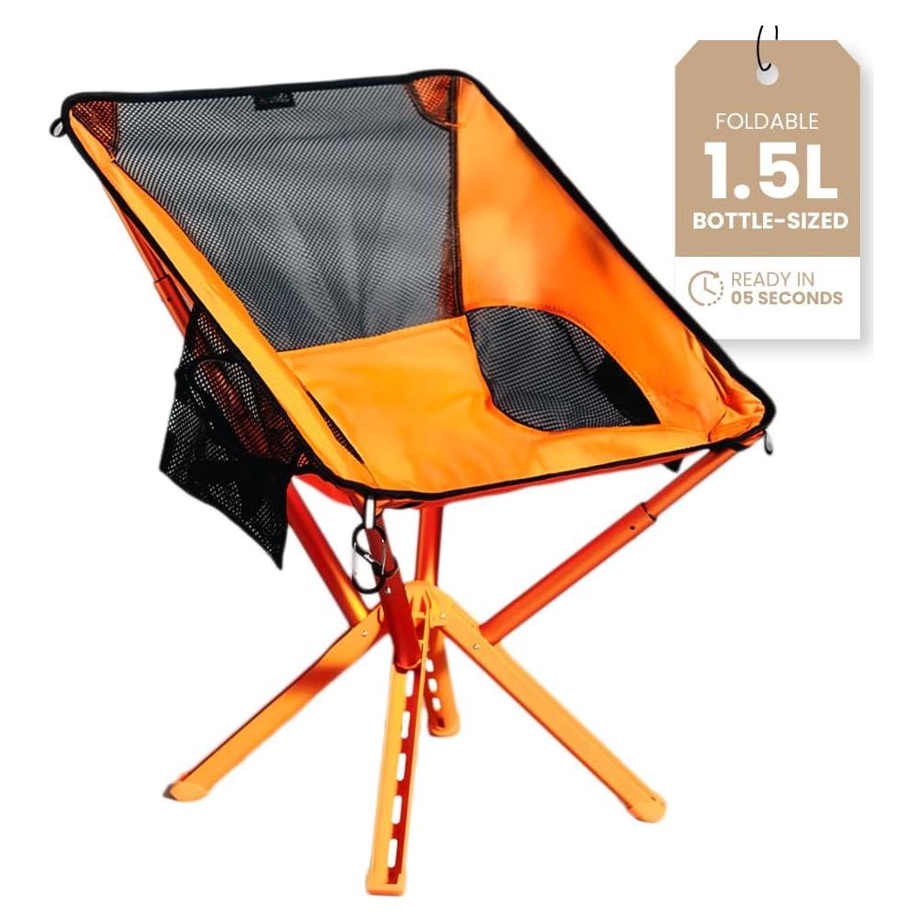 Silla de Camping Plegable Sitpack Campster2 Naranja 120 kg