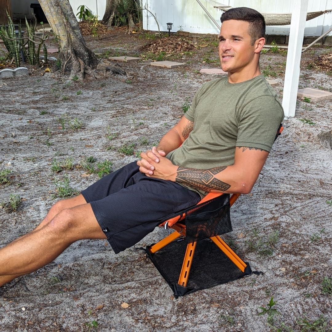 Silla de Camping Plegable Sitpack Campster2 Naranja 120 kg