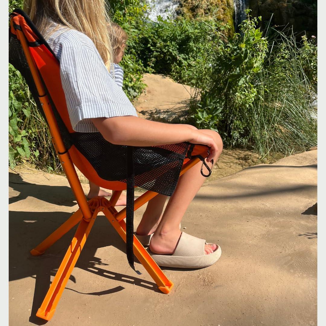 Silla de Camping Plegable Sitpack Campster2 Naranja 120 kg