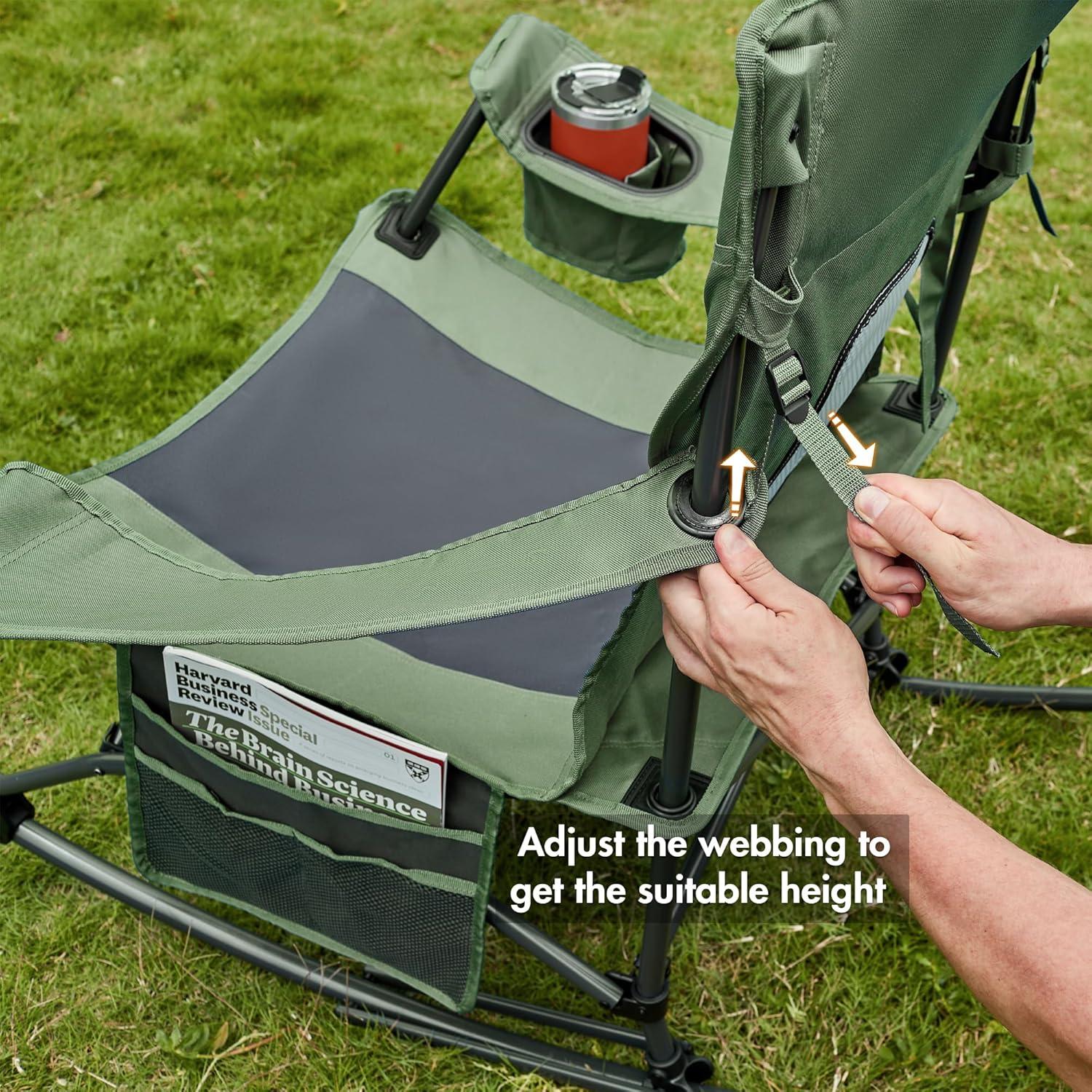 Silla de Camping Plegable Portal Charles Verde Bosque 136 kg