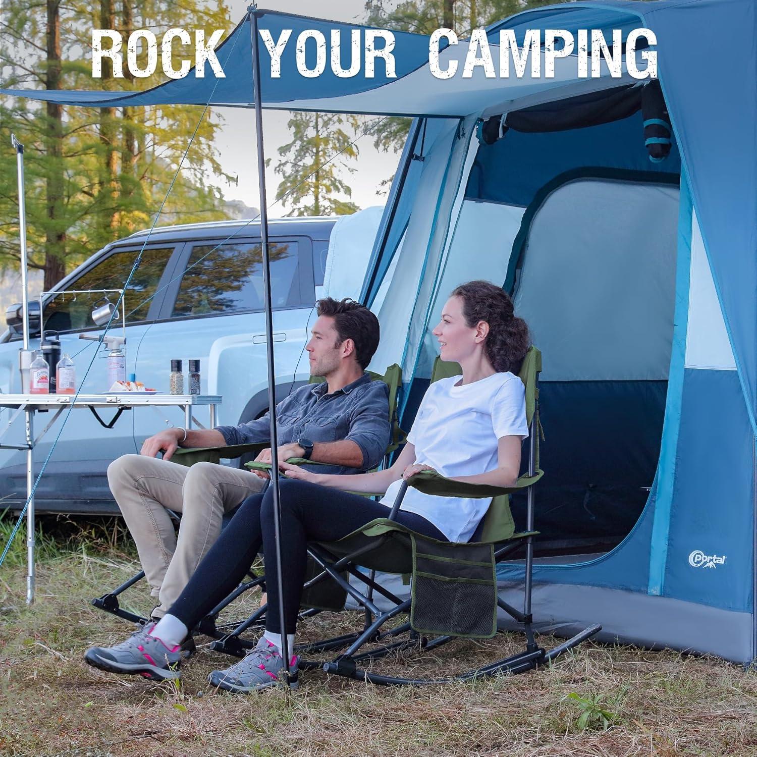 Silla de Camping Plegable Portal Charles Verde Bosque 136 kg