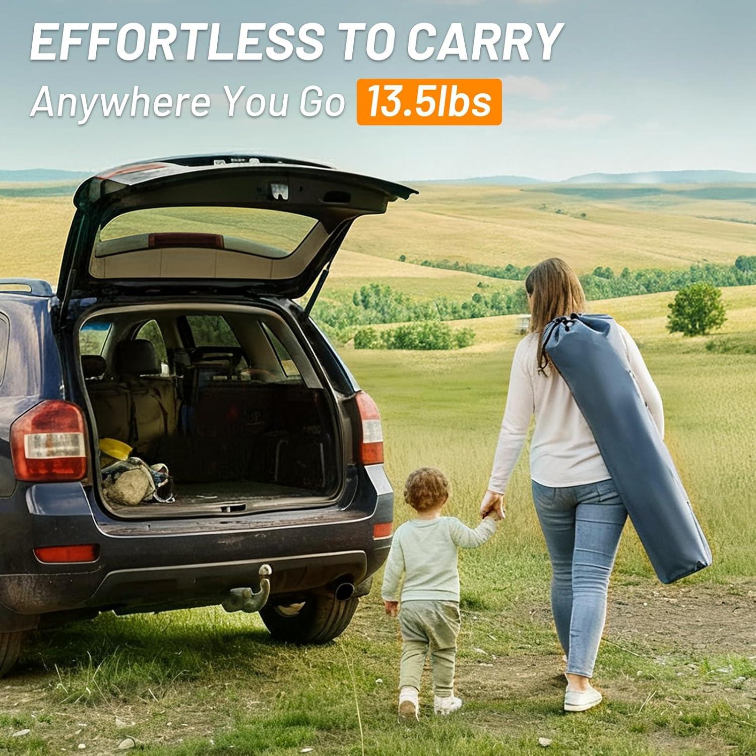 Silla de Camping Timber Ridge Plegable con Soporte Lumbar - Azul