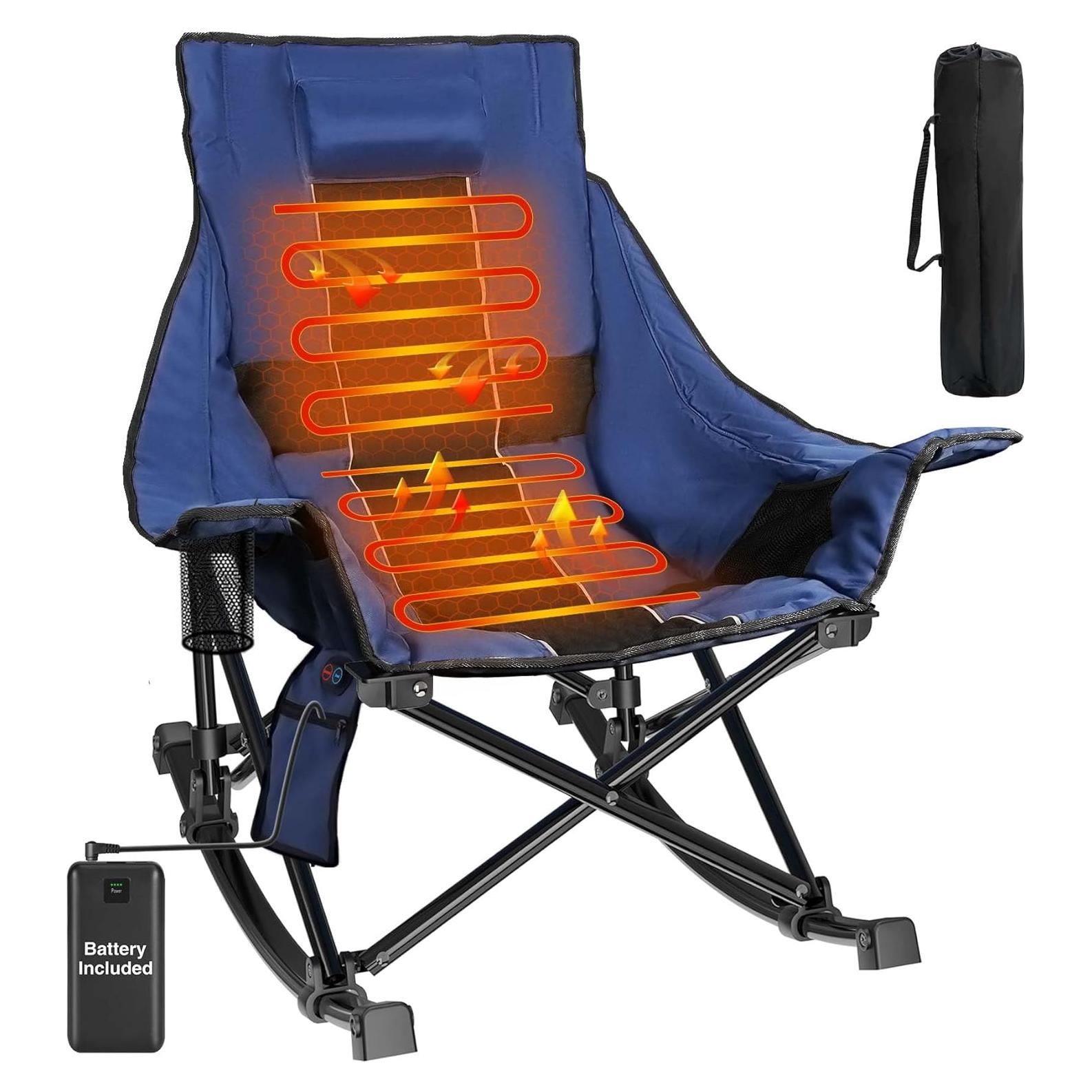 Silla de Camping Calentada Slendor XL 20000 mAh Azul Marino