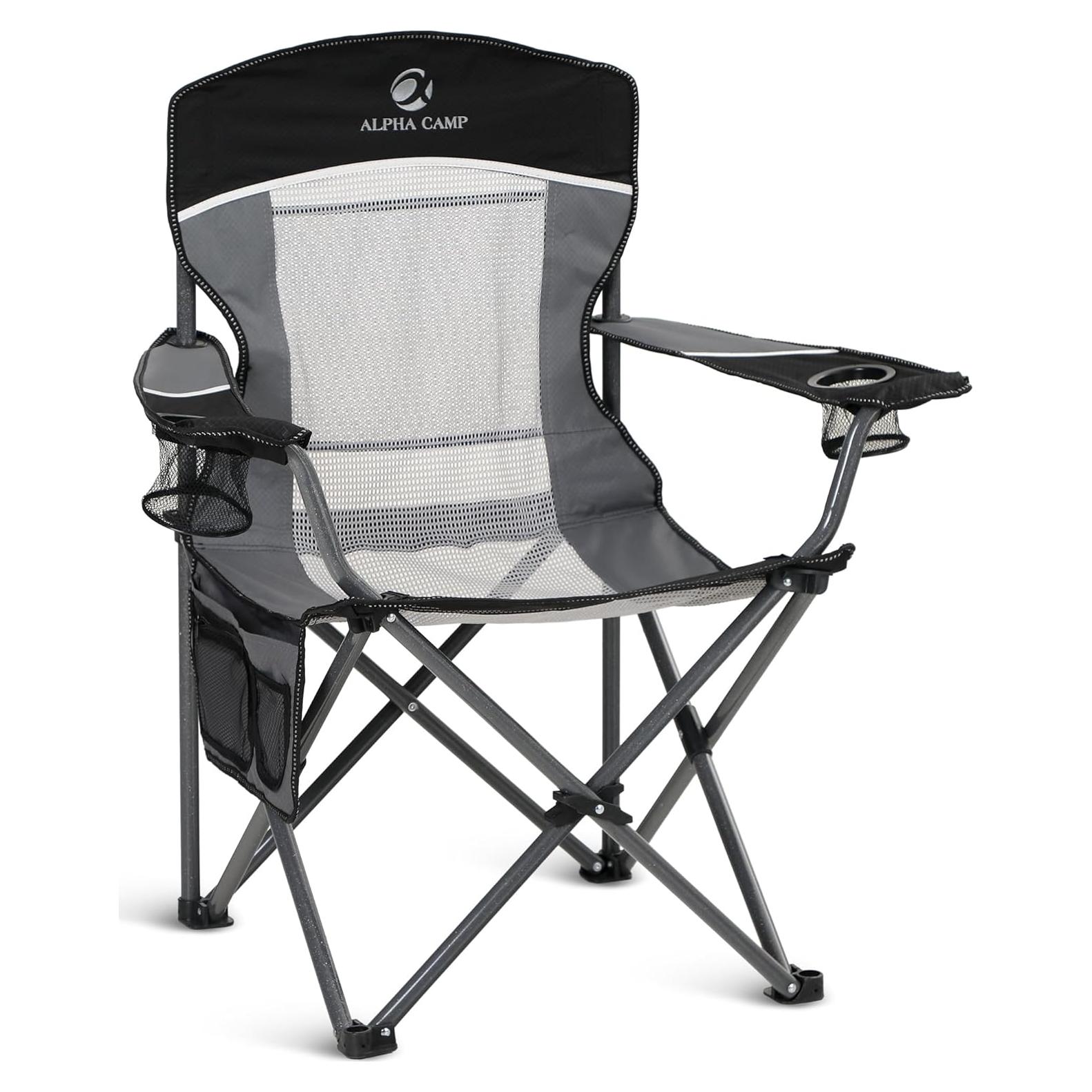 Silla Plegable de Camping Alpha Camp E01CC01010020 350 kg