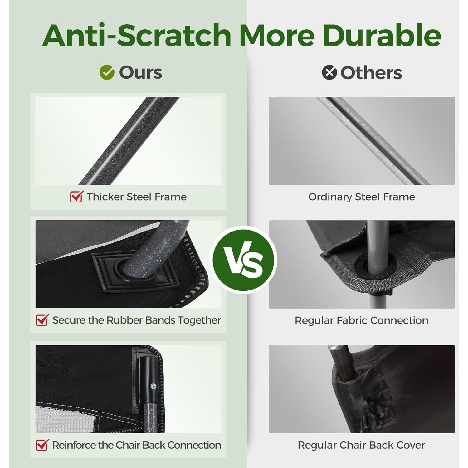 Silla Plegable de Camping Alpha Camp E01CC01010020 350 kg