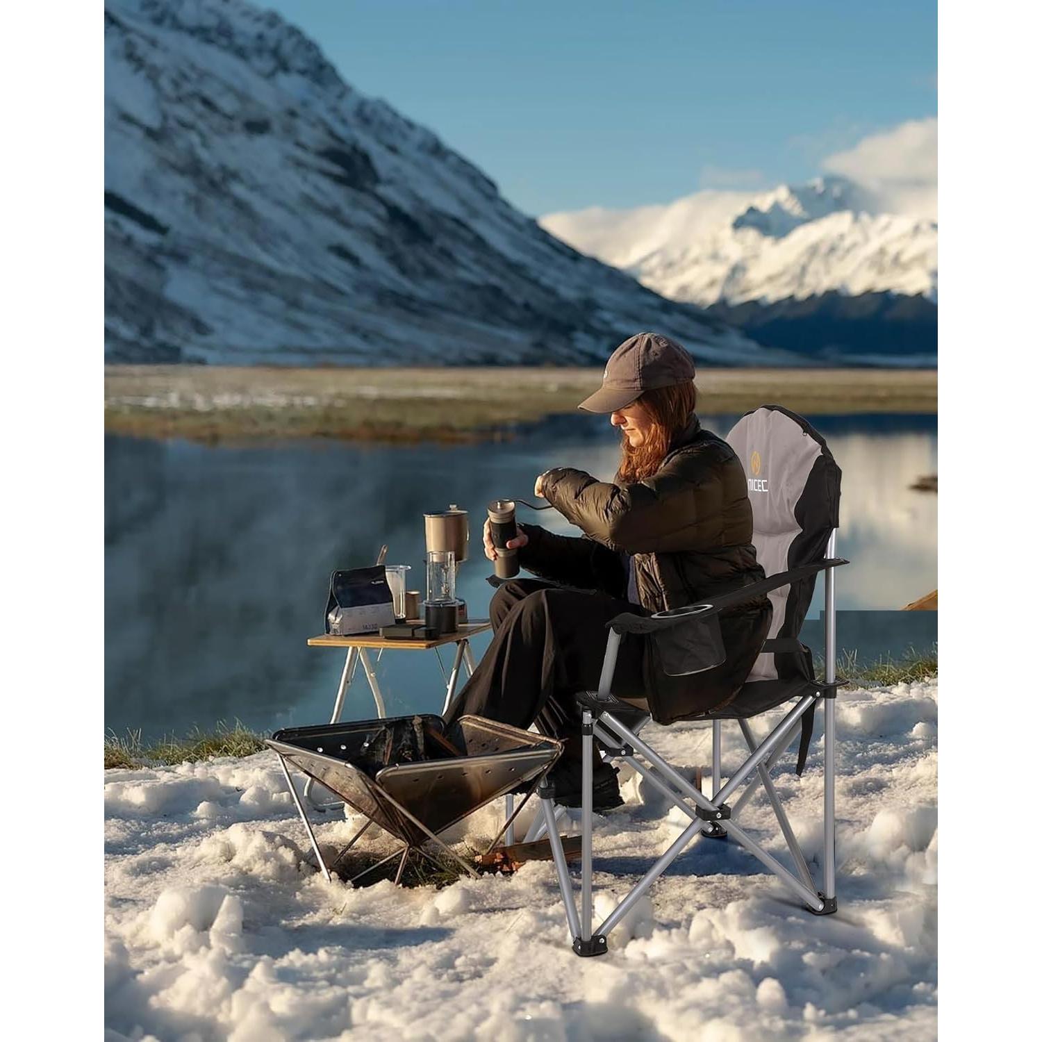 Silla de Camping Calentada Nice C con Banco de Poder 600D