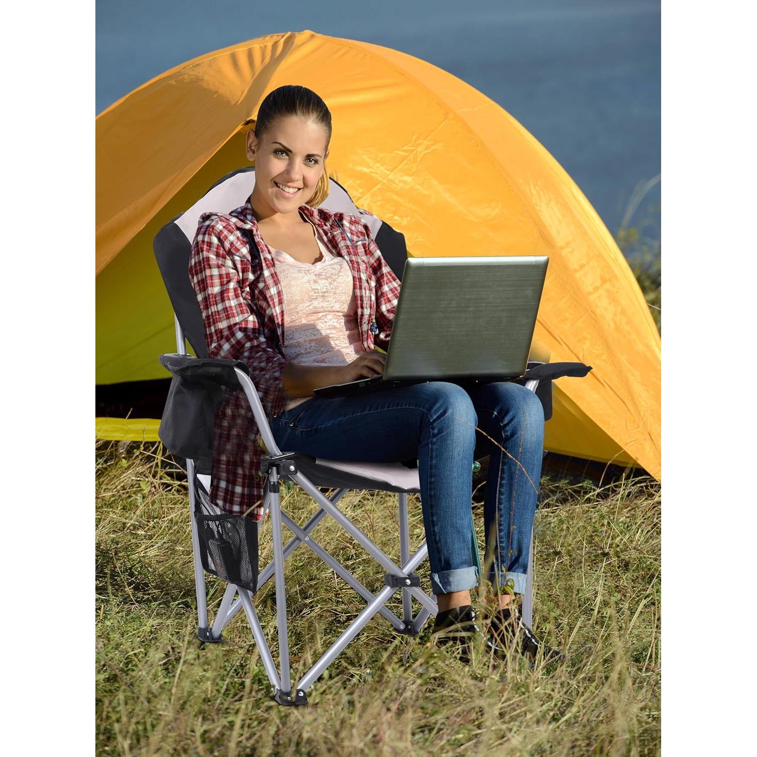 Silla de Camping Calentada Nice C con Banco de Poder 600D