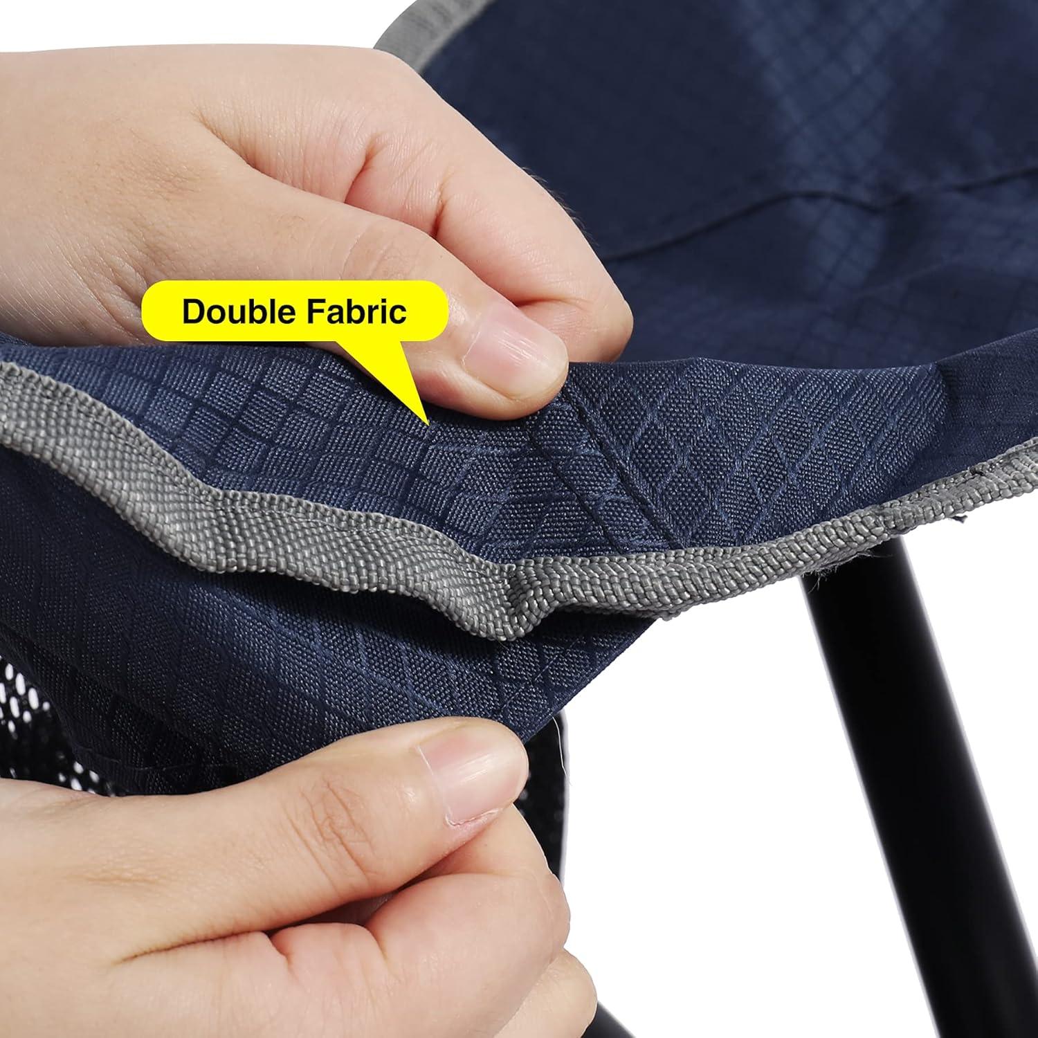 Taburetes de Camping Plegables REDCAMP 2 Paquetes Azul 100 kg