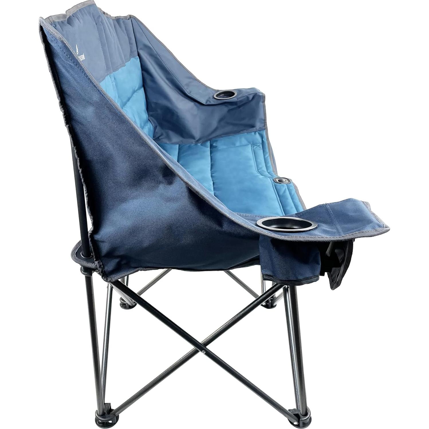 Sofá de Camping Plegable Black Sierra Loveseat Acolchado 227 kg