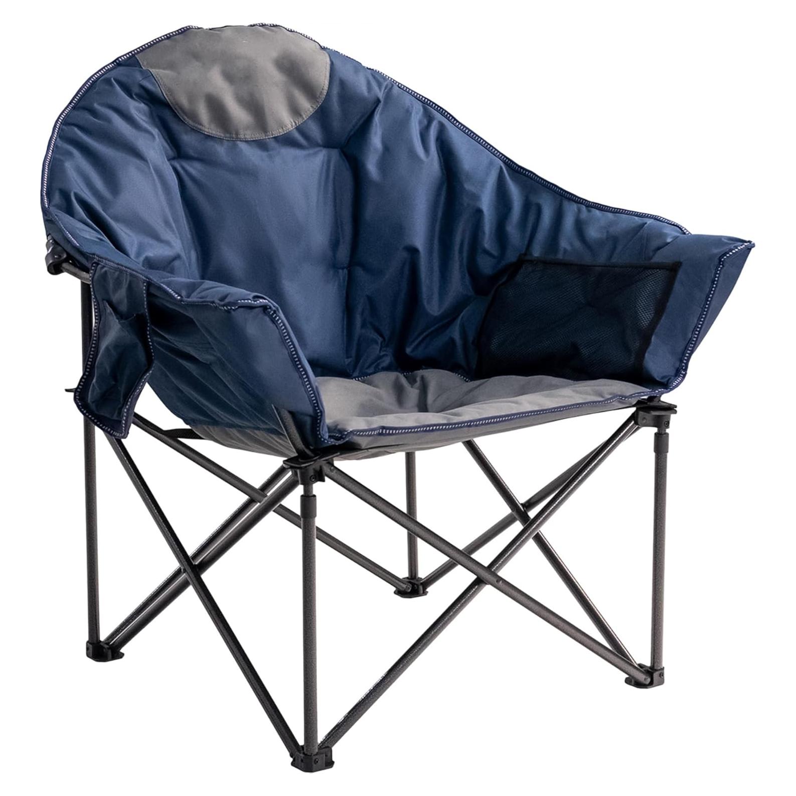 Silla de Camping Foristrail Platillo Lunar 500lbs Azul y Gris