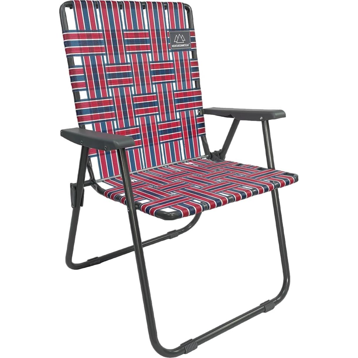 Silla de Camping Retro MOUNTAIN SUMMIT GEAR - Plegable, 136 kg