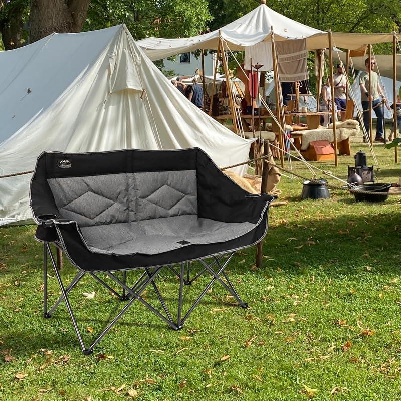 Silla de Camping Doble Plegable LANMOUNTAIN Loveseat 227 kg