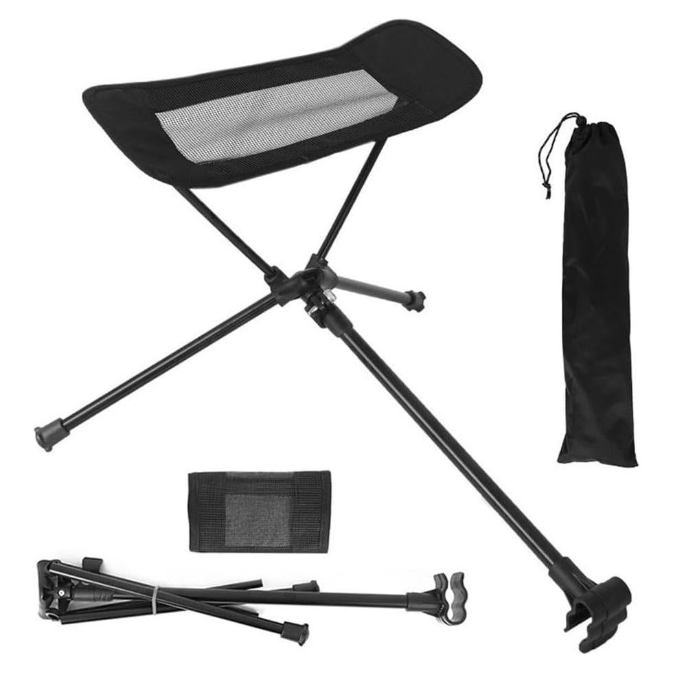 Reposa pies ajustable YWHWLX para silla de camping - Negro