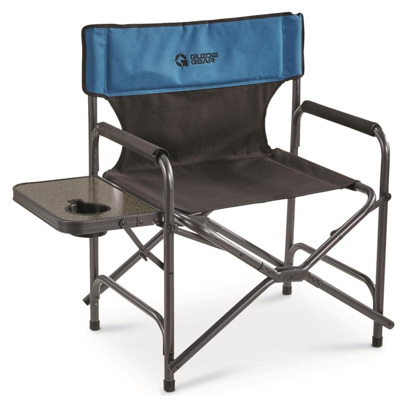 Silla de Campamento Plegable Guide Gear Azul/Negro 500 lb