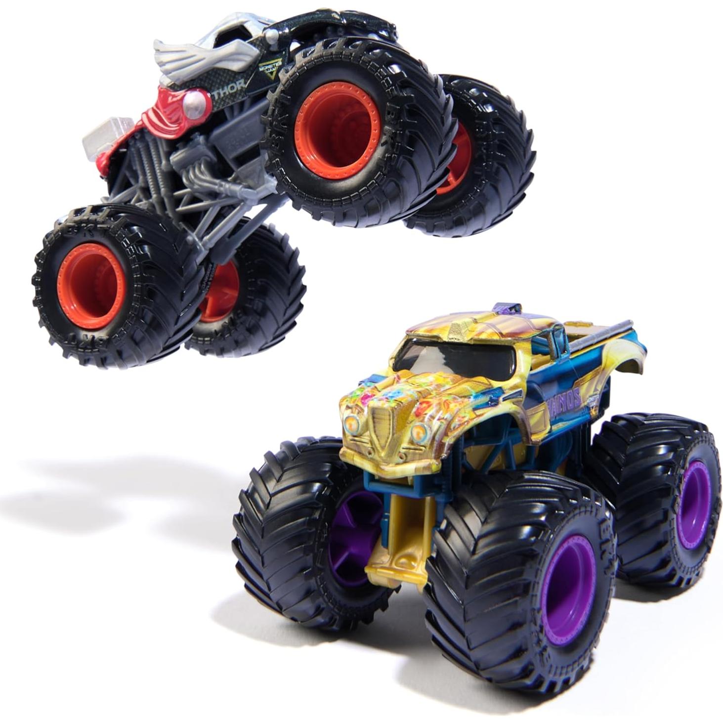 Camiones Monstruo Marvel Monster Jam Thanos Vs Thor 1:64
