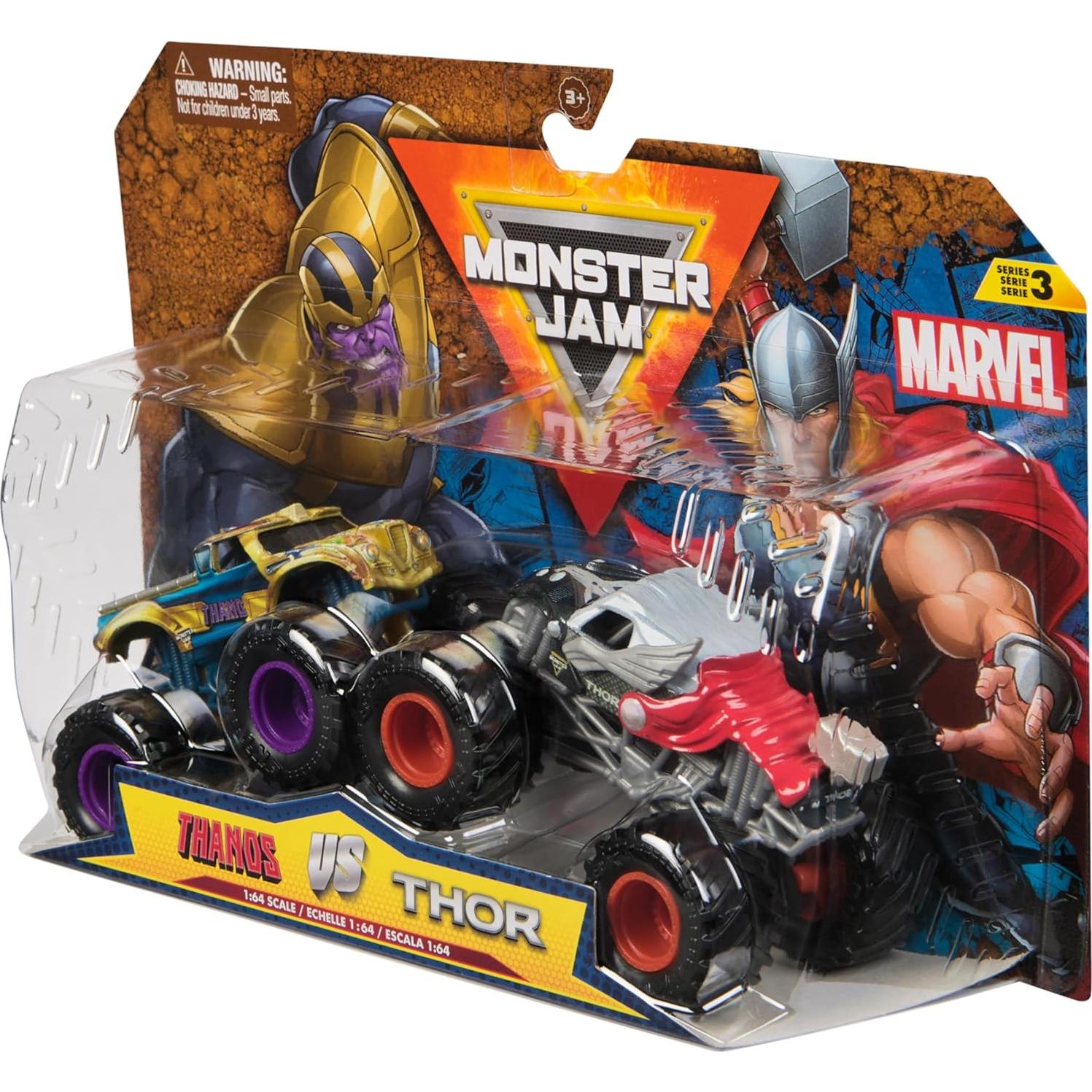 Camiones Monstruo Marvel Monster Jam Thanos Vs Thor 1:64
