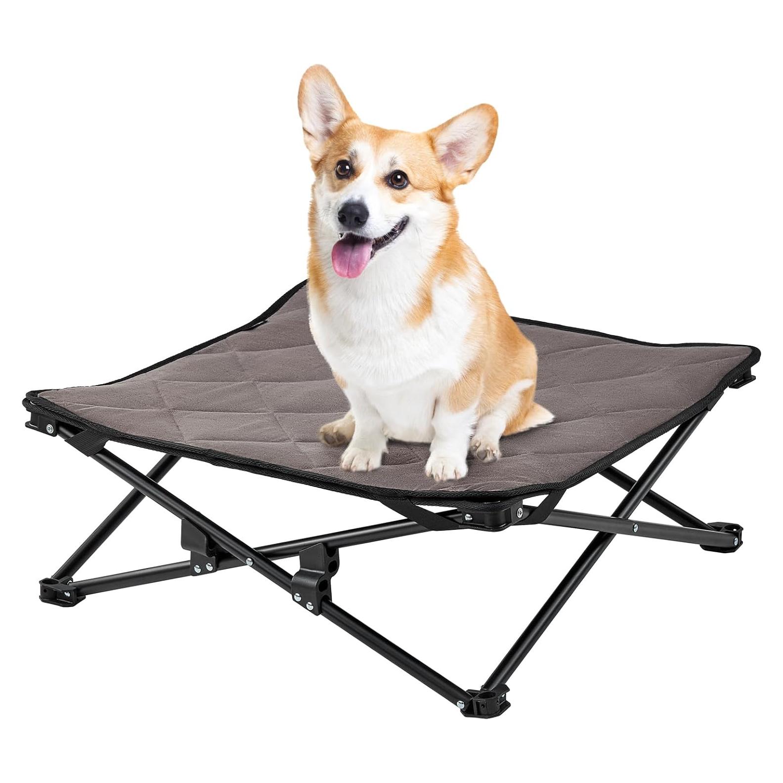 Cama Elevada para Perros Pequeños KingCamp S 56.9x56.9cm