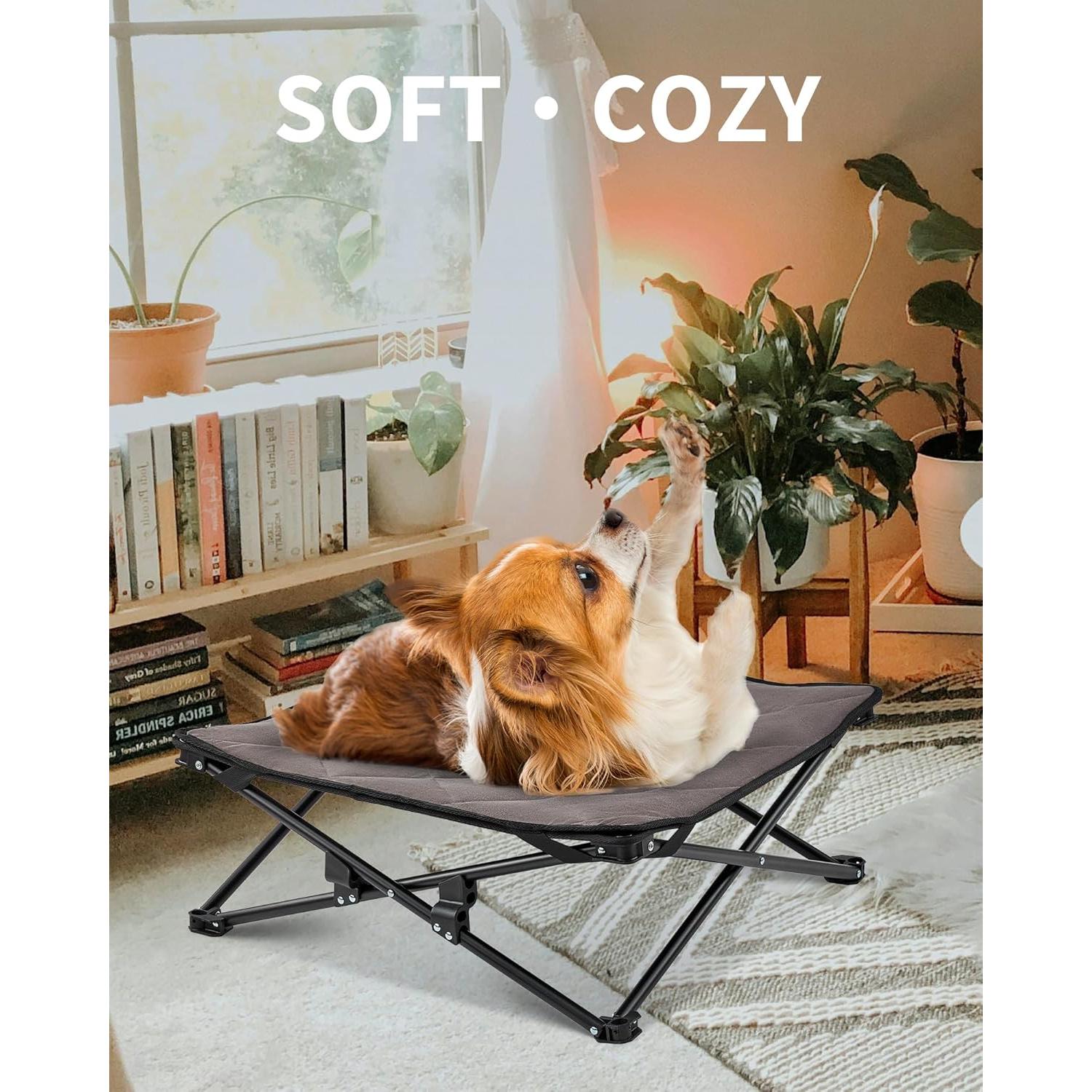 Cama Elevada para Perros Pequeños KingCamp S 56.9x56.9cm