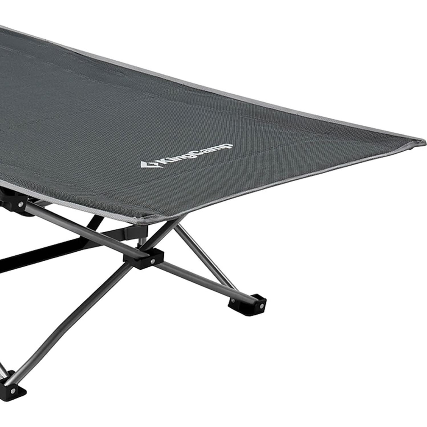 Cama Plegable KingCamp KC2026 para Camping 120 kg Gris