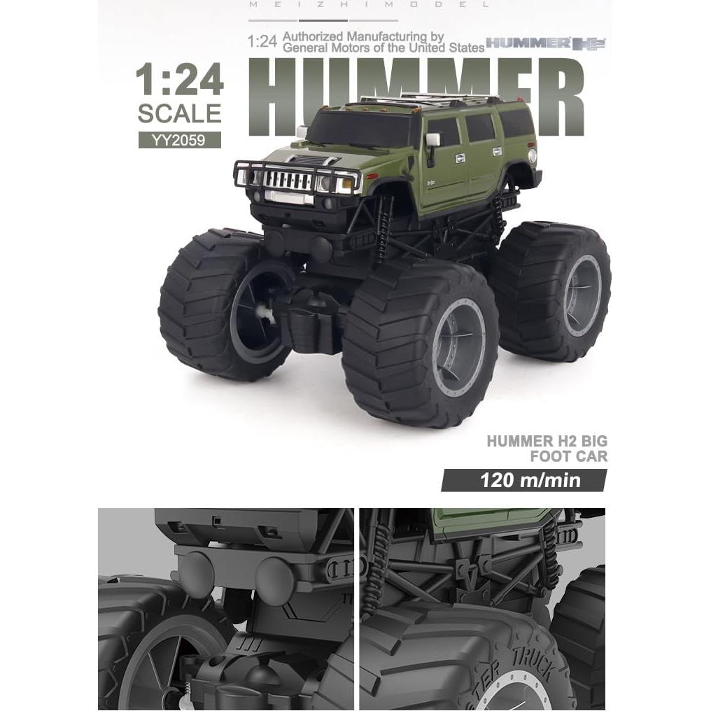 Jeep RC Hummer H2 Vinie 1:24 Control Remoto 4KM/H LED
