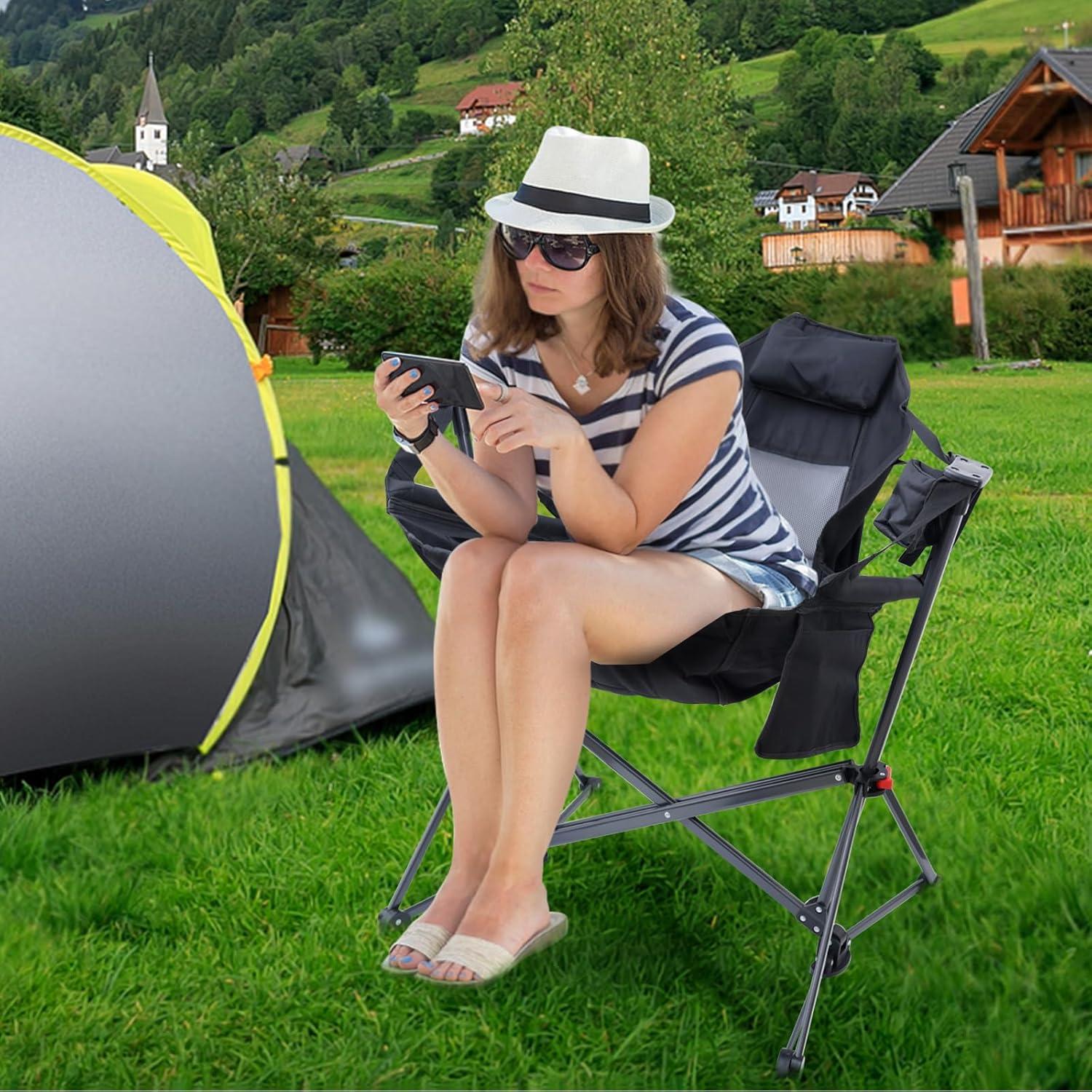 Silla Hamaca Portátil WORKOOT Plegable para Camping y Picnic