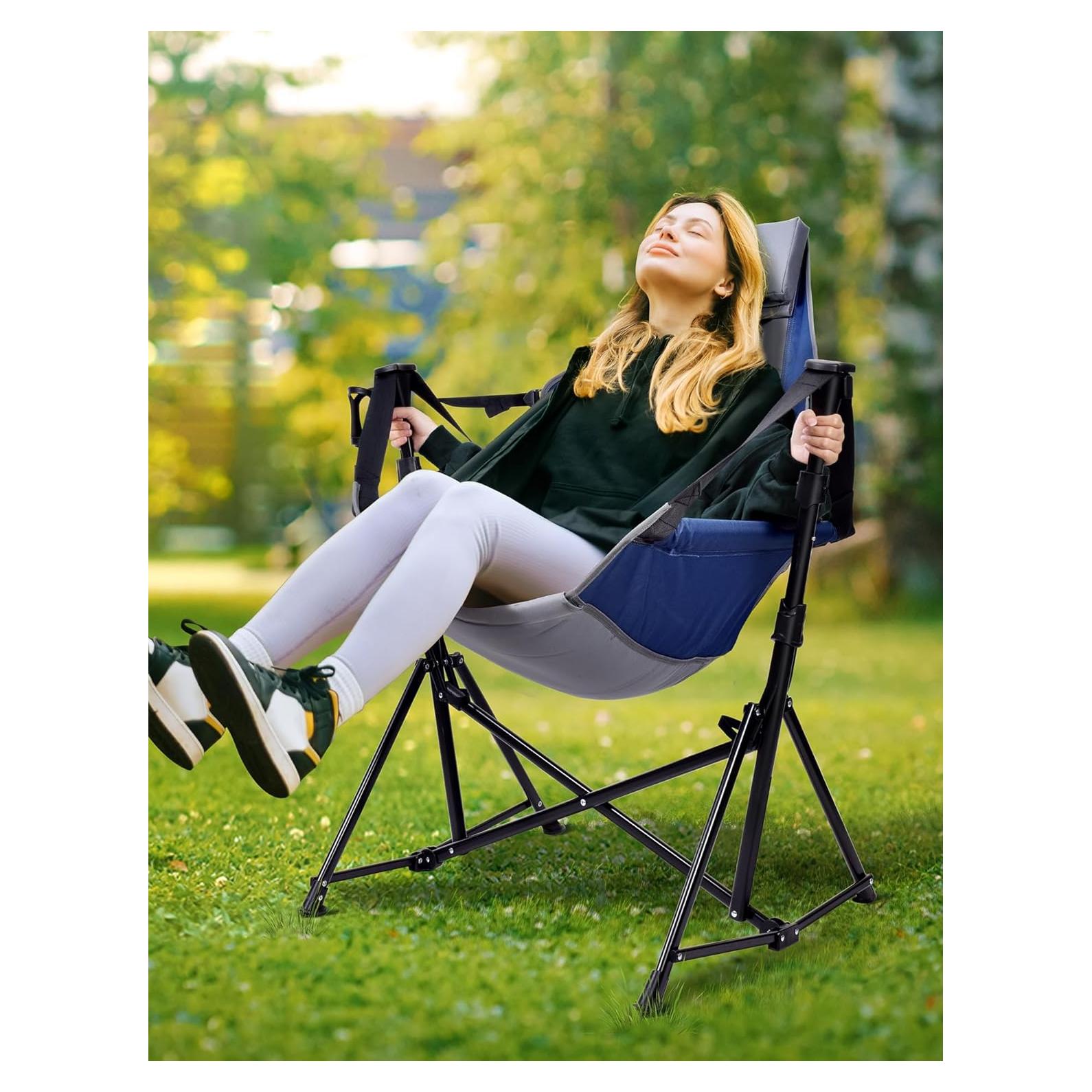 Silla de Camping Hamaca Docusvect Ajustable 204 kg Gris