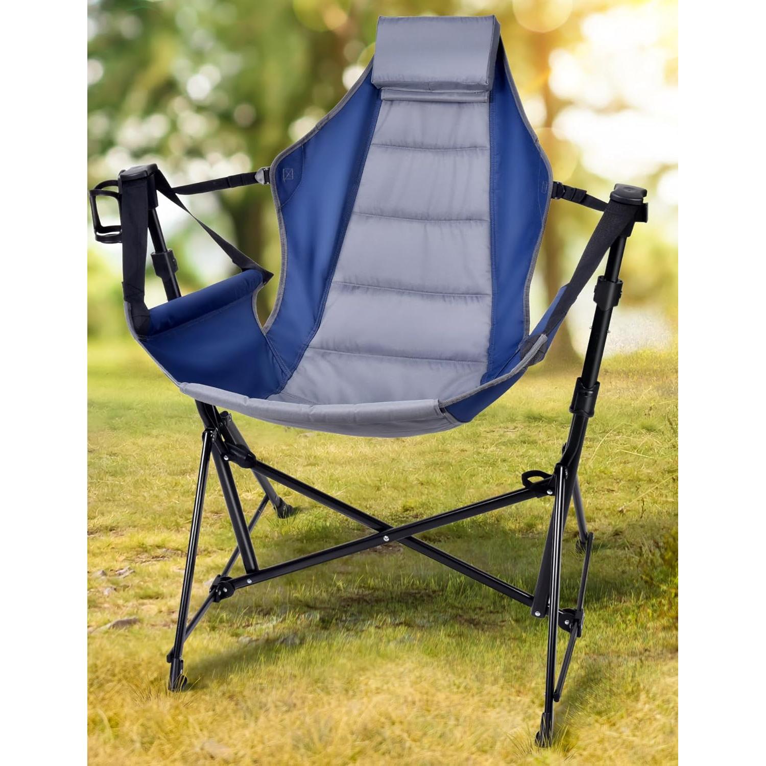 Silla de Camping Hamaca Docusvect Ajustable 204 kg Gris