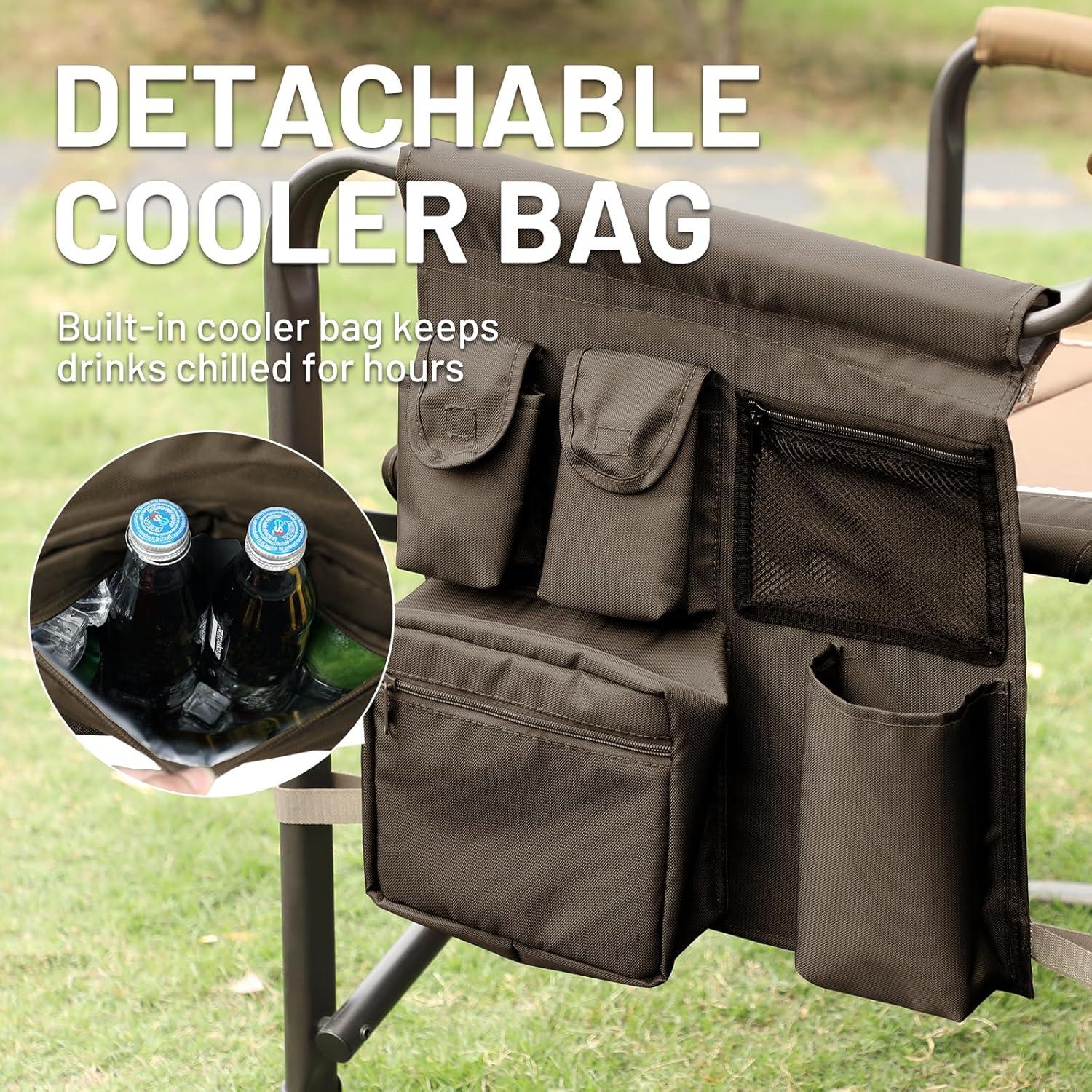 Silla de Camping Plegable Timber Ridge XXL 272 kg Marrón