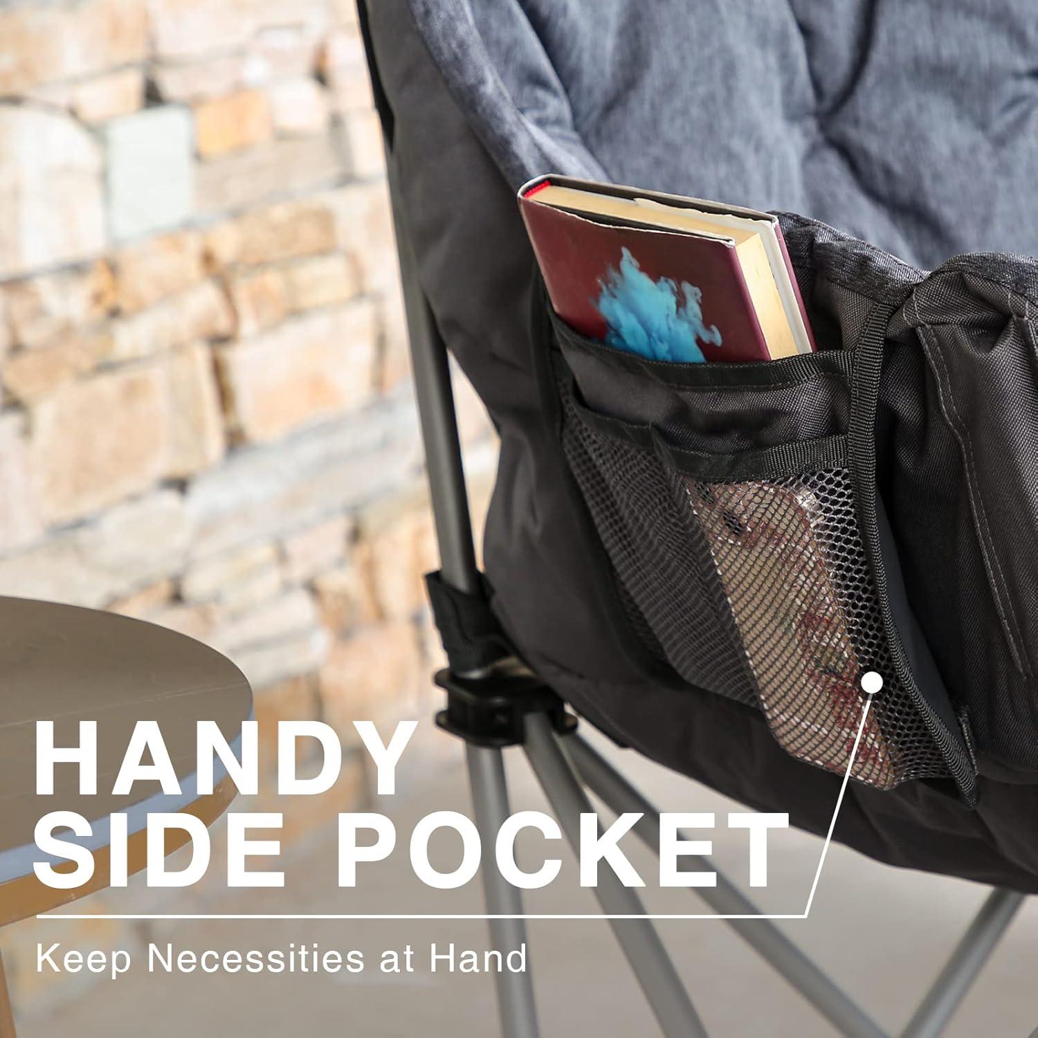 Silla de Camping Doble Plegable EVER ADVANCED Gris 272 kg