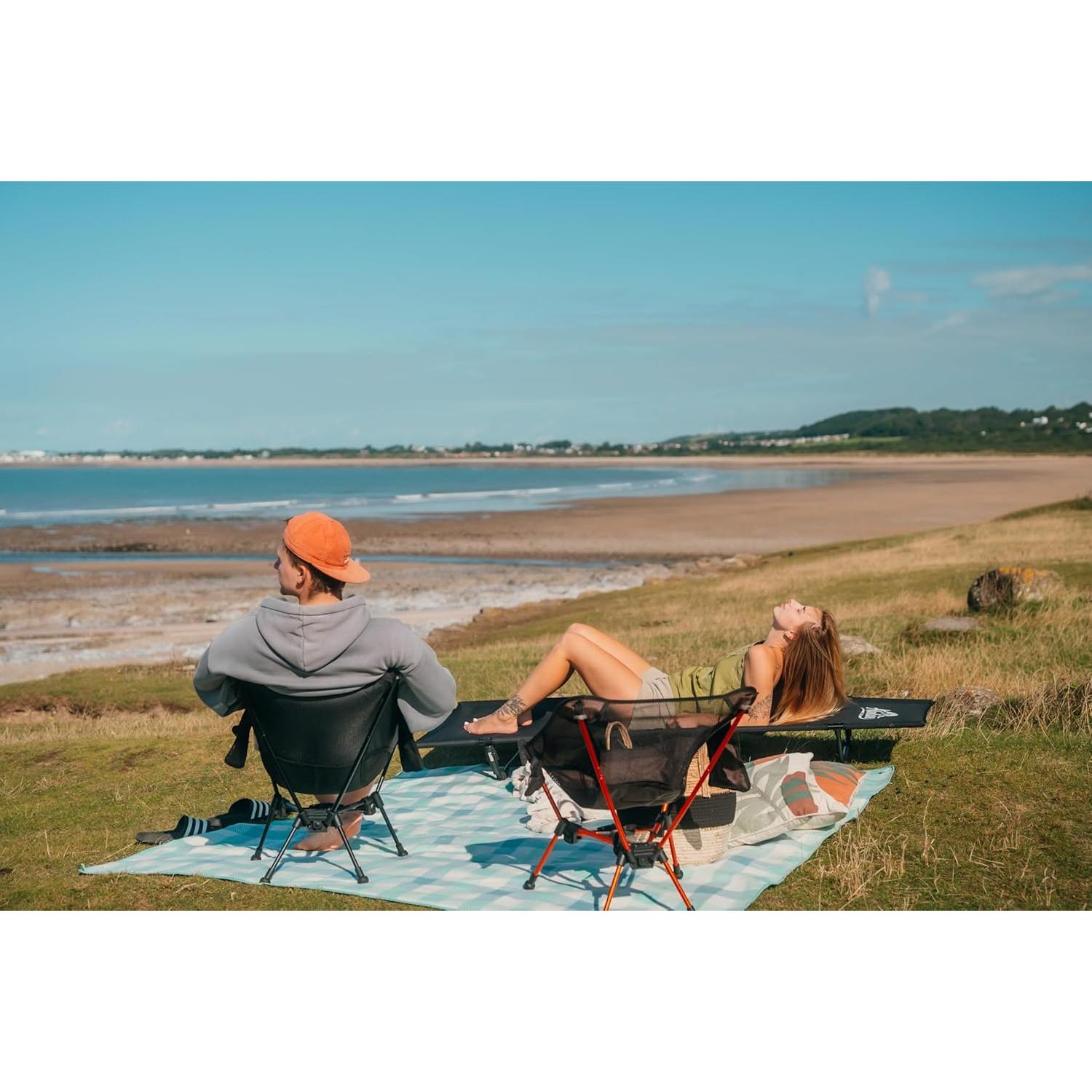 Silla de Camping Plegable Advnture Club - 150 kg, Marrón