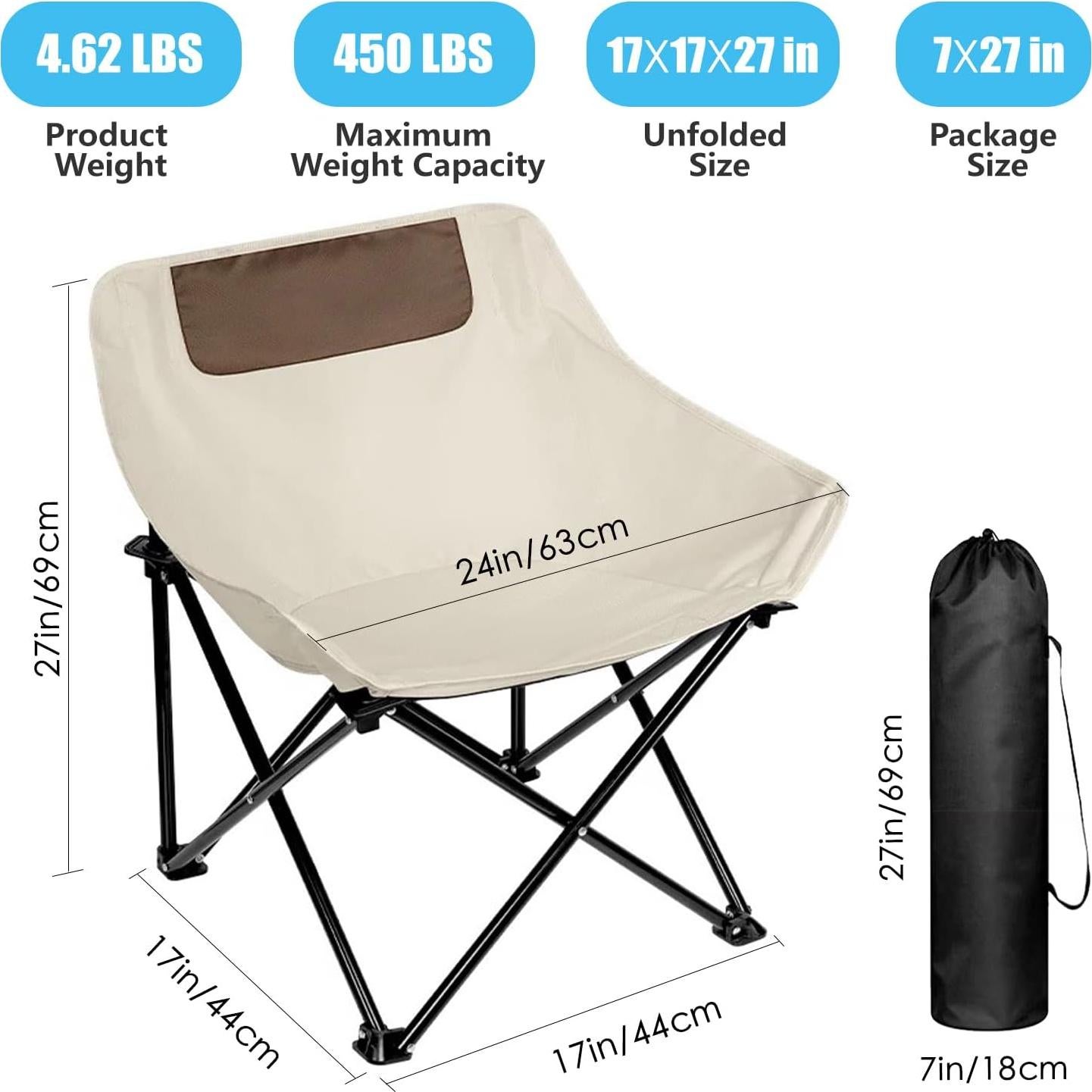 Silla Plegable de Camping Herb Life - 204 kg, 1.36 kg, Exterior