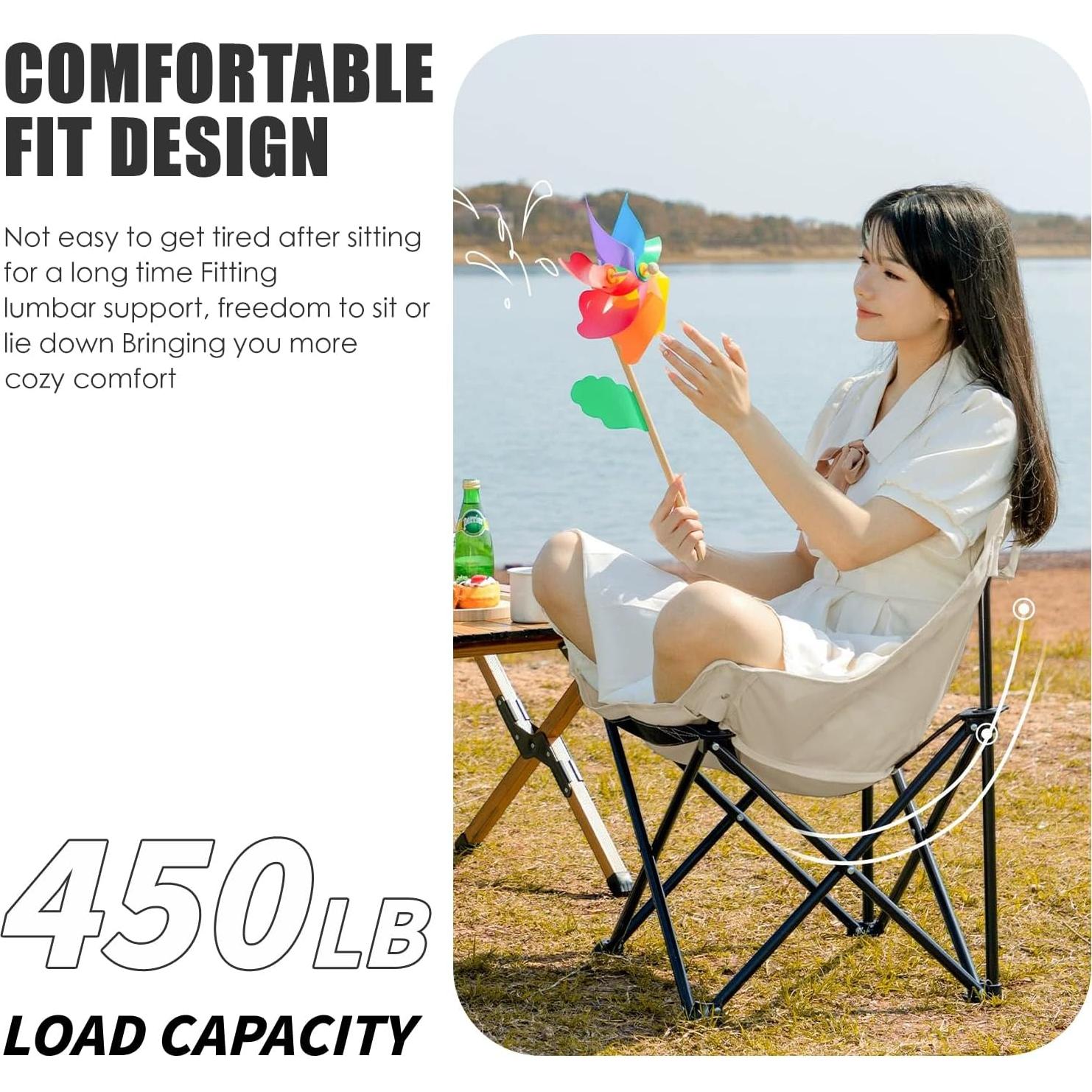 Silla Plegable de Camping Herb Life - 204 kg, 1.36 kg, Exterior