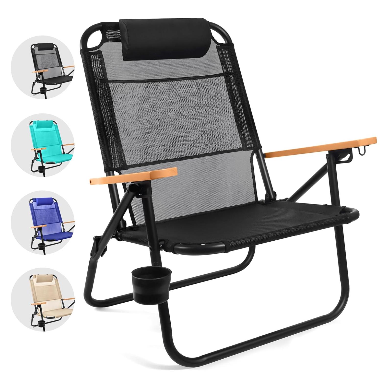 Silla de Playa Plegable Water Buffalo Bondi - 3 Posiciones, Portavasos