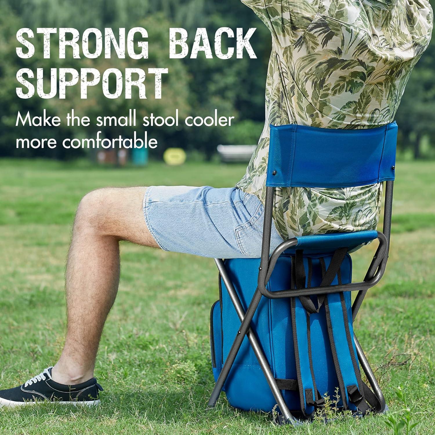 Mochila Enfriadora PORTAL Charles Plegable para Camping Azul