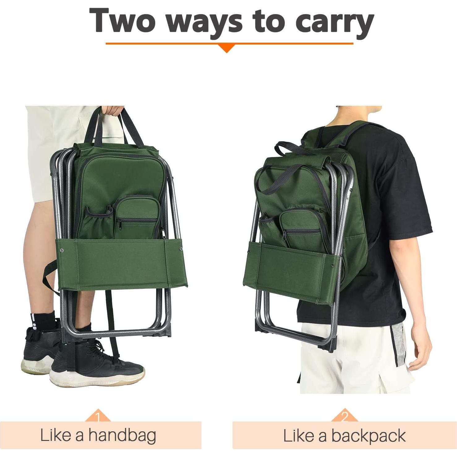 Mochila Enfriadora Silla de Camping Portal Charles Verde 102 kg