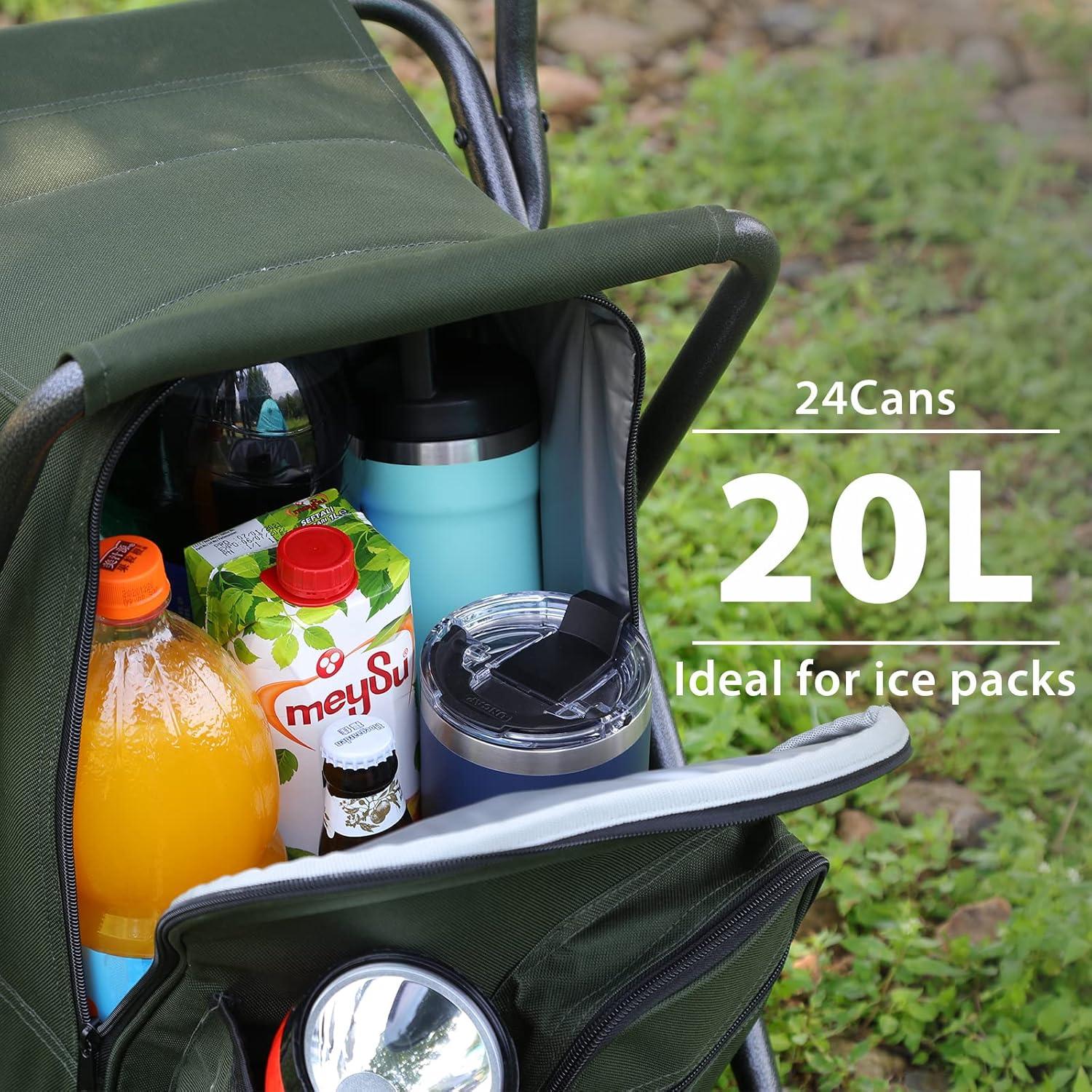 Mochila Enfriadora Silla de Camping Portal Charles Verde 102 kg