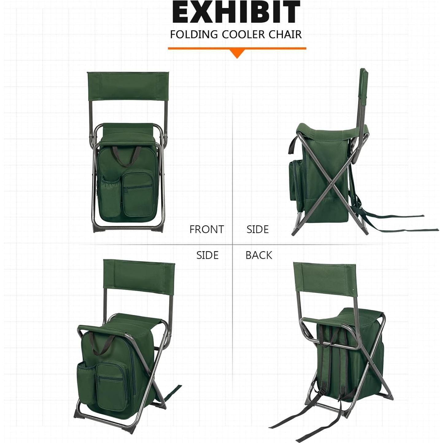 Mochila Enfriadora Silla de Camping Portal Charles Verde 102 kg