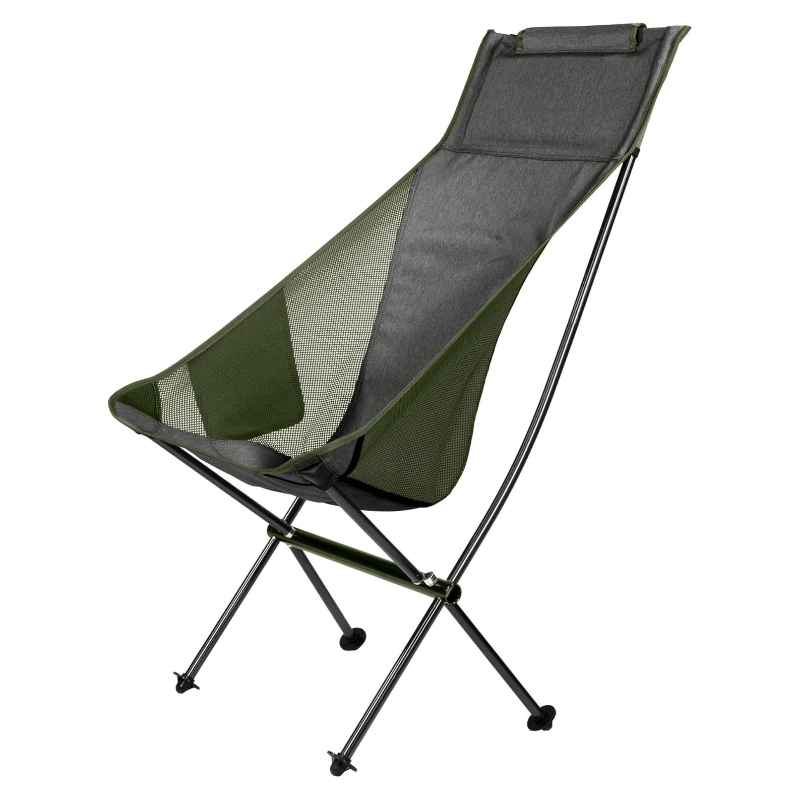 Silla de Campamento Klymit Ridgeline Gris Respaldo Alto