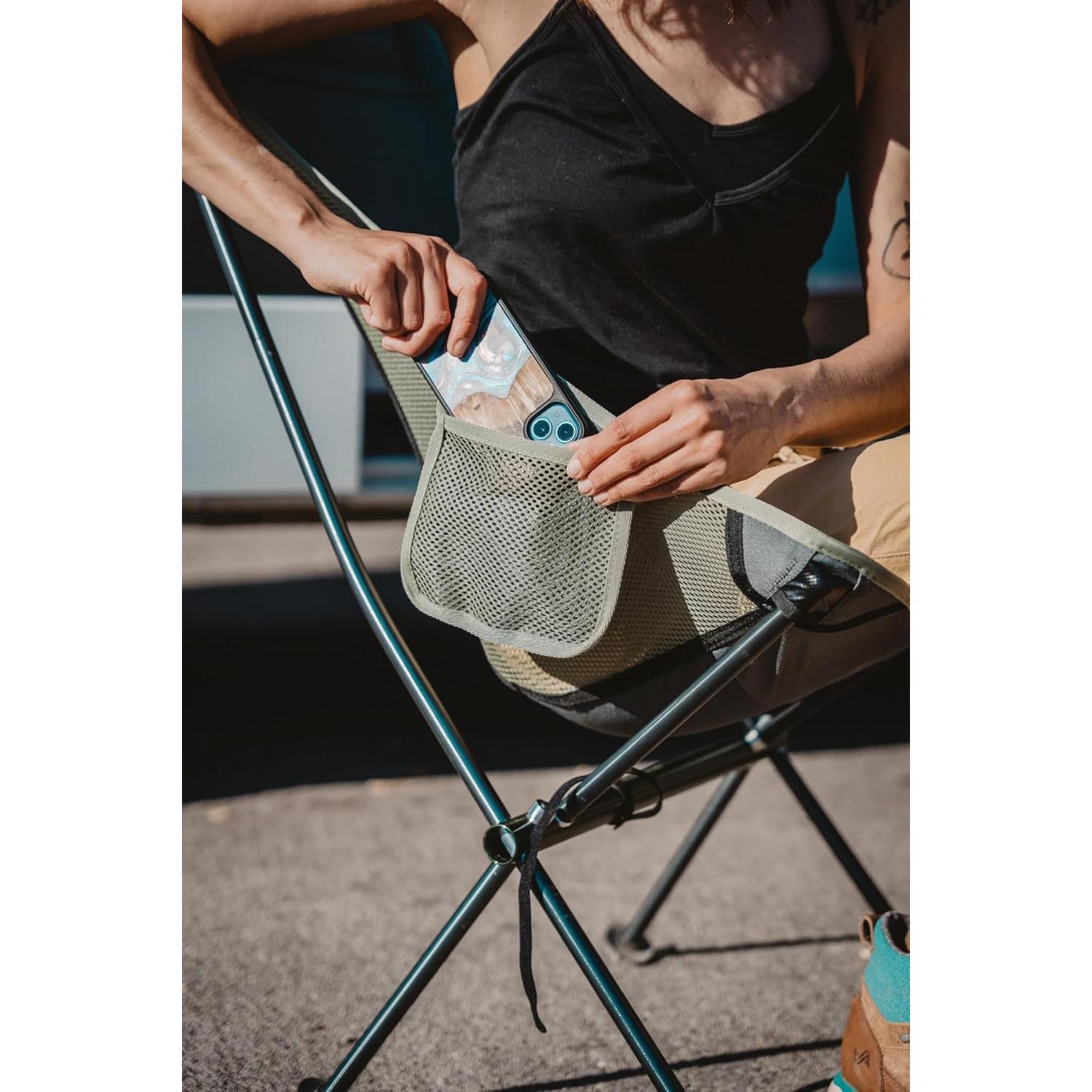 Silla de Campamento Klymit Ridgeline Gris Respaldo Alto