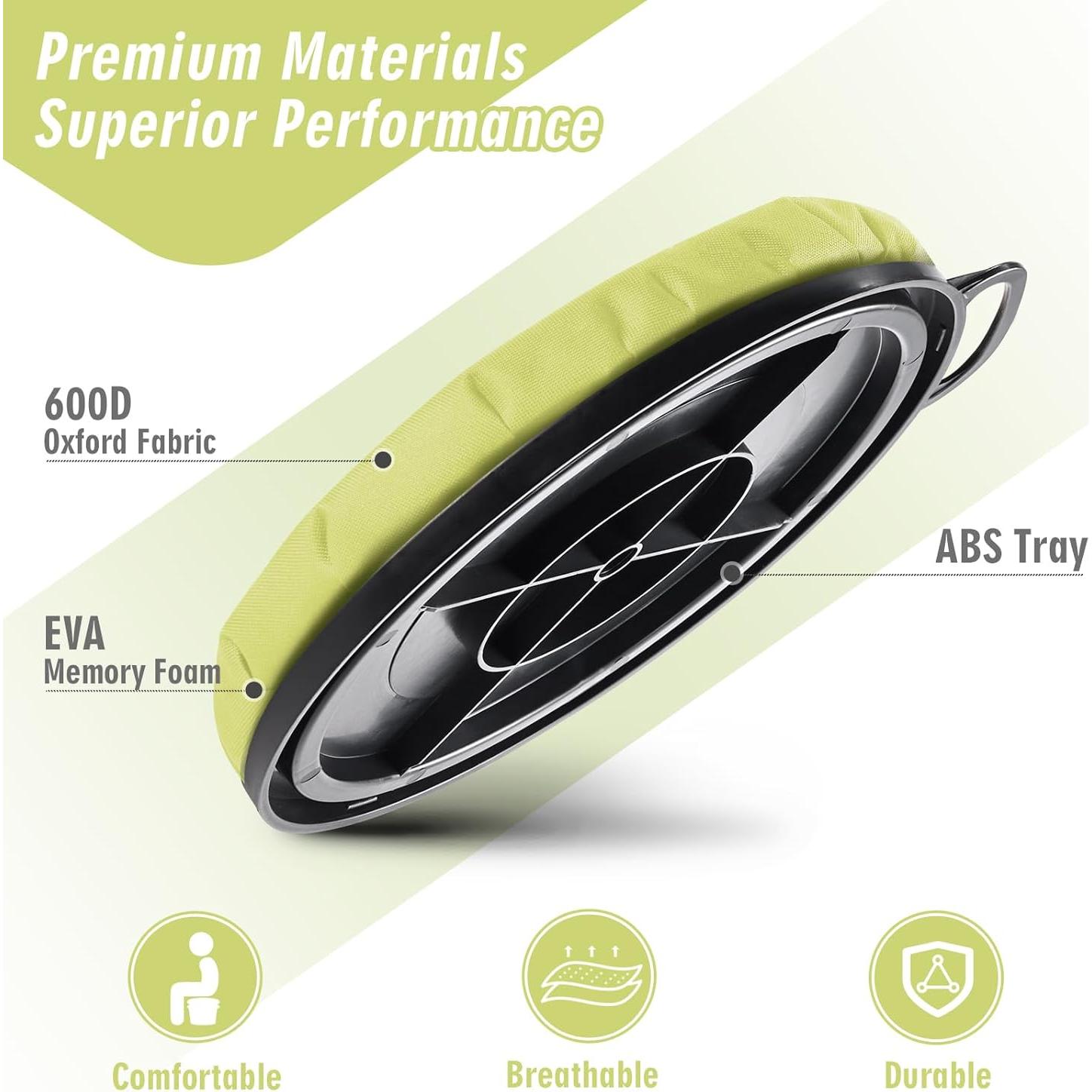 Asiento de Cubo Yeti Ironraw 5 Galones Acolchado Verde Lima