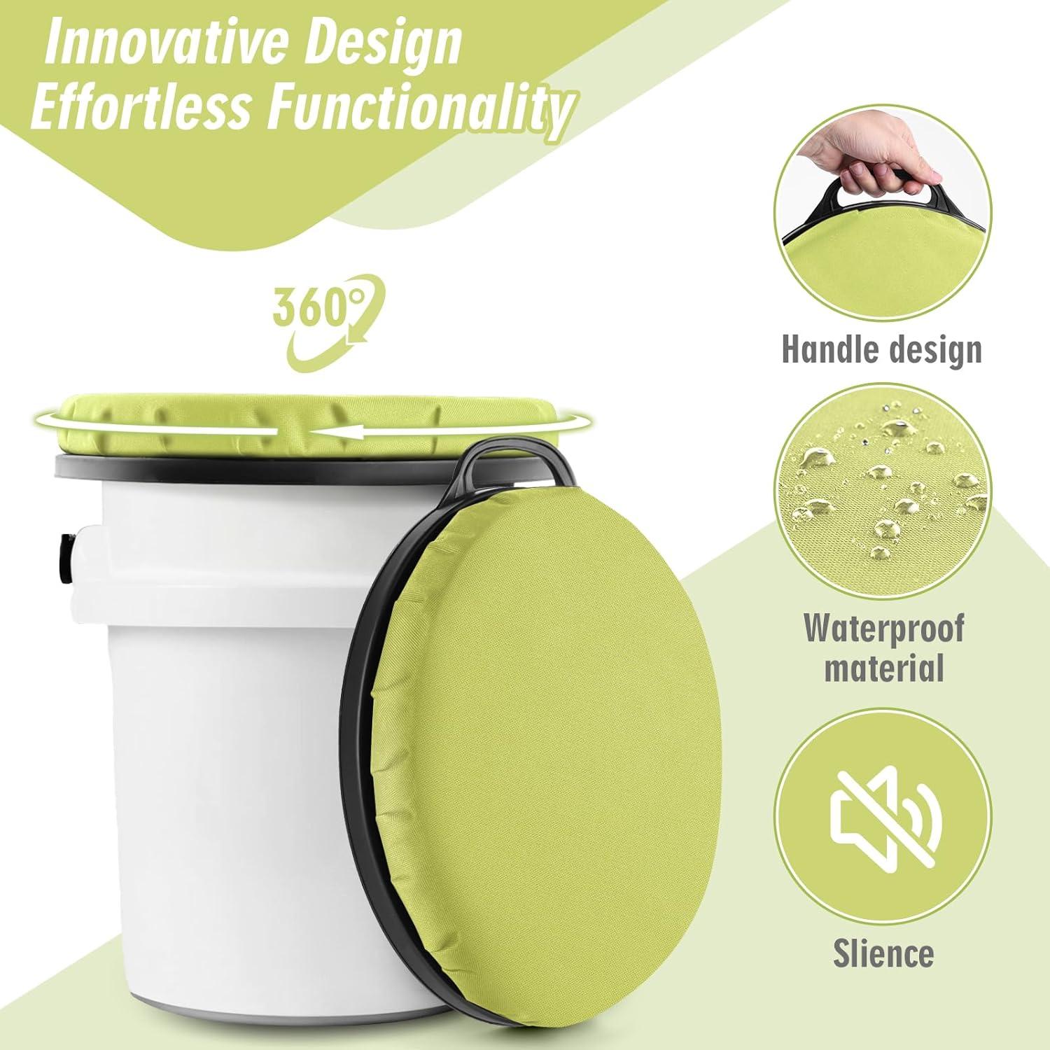 Asiento de Cubo Yeti Ironraw 5 Galones Acolchado Verde Lima