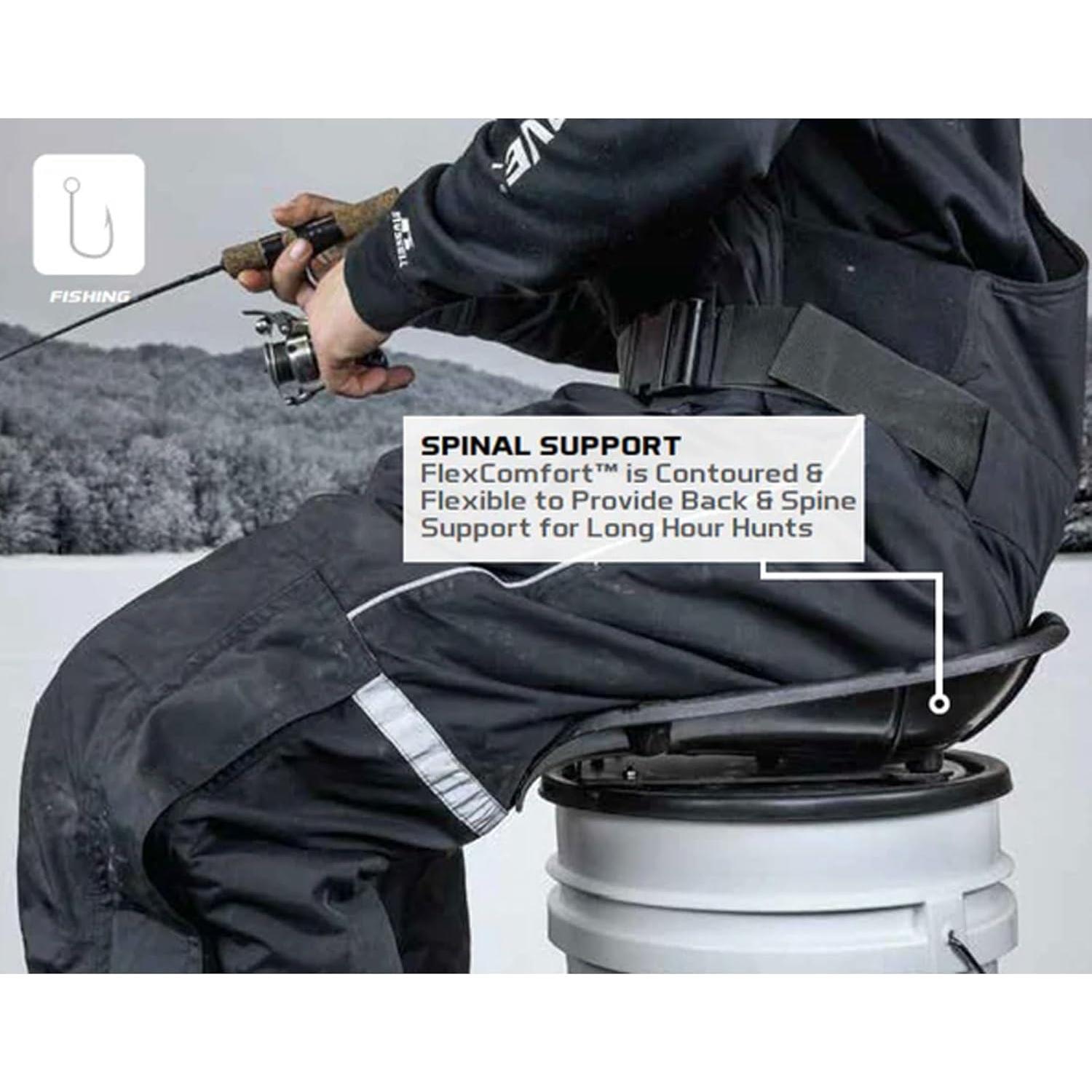 Asiento Superior de Cubo Hawk Ergo 360 Grados - Silla Ligera para Camping